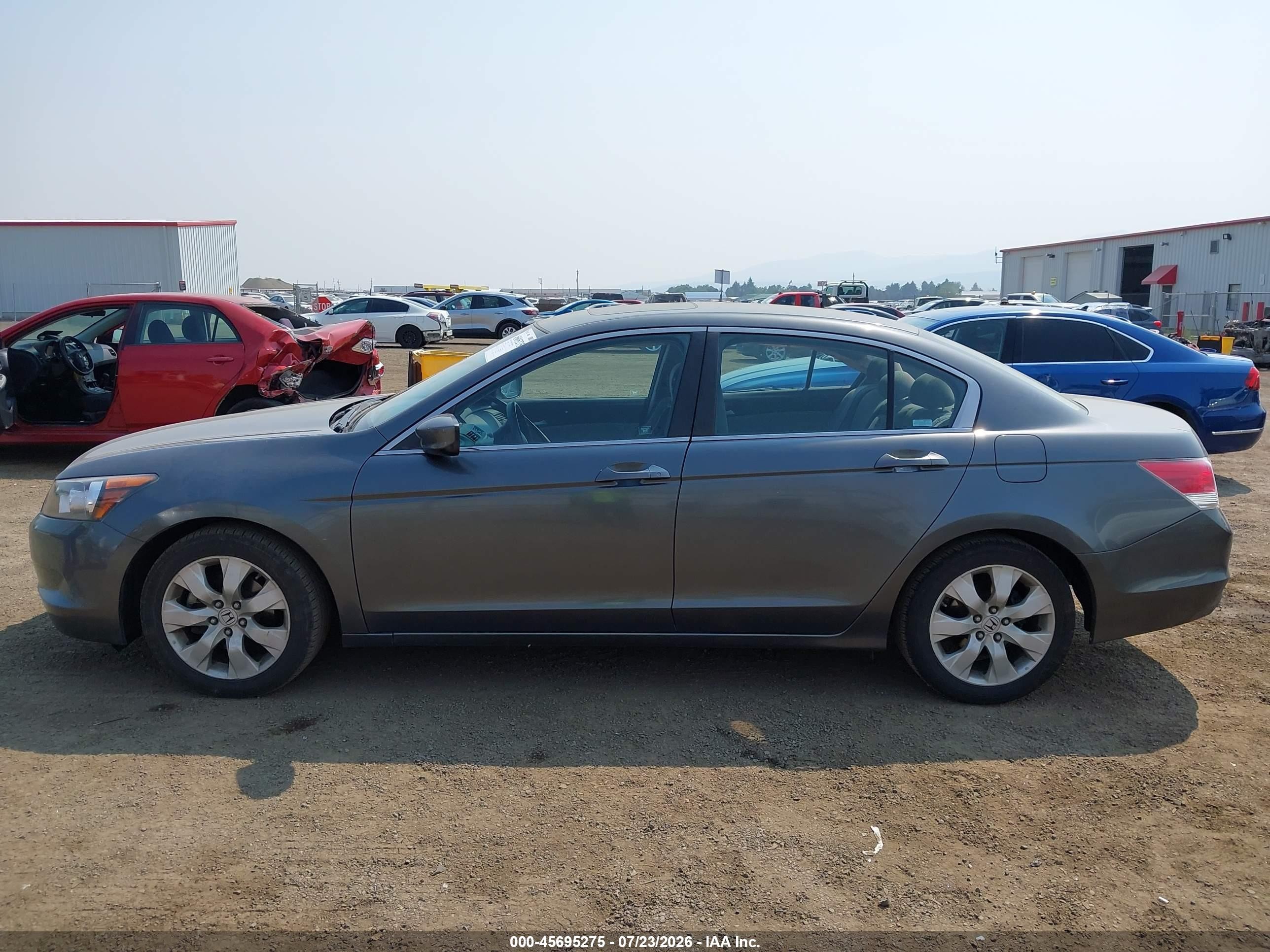 2008 Honda Accord 2.4 Ex Gray vin: 1HGCP25738A084266