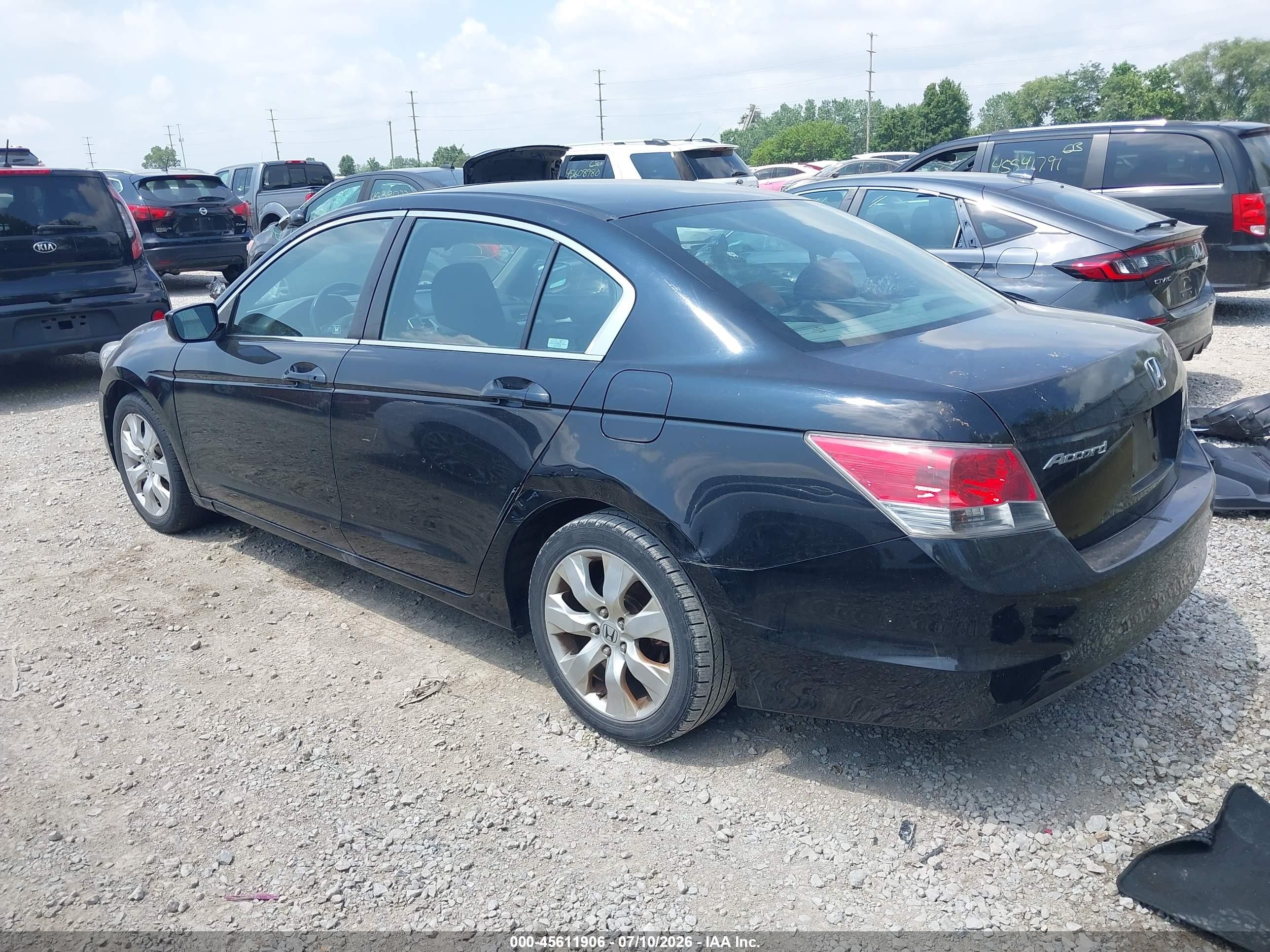 2008 Honda Accord 2.4 Ex Black vin: 1HGCP25758A027129