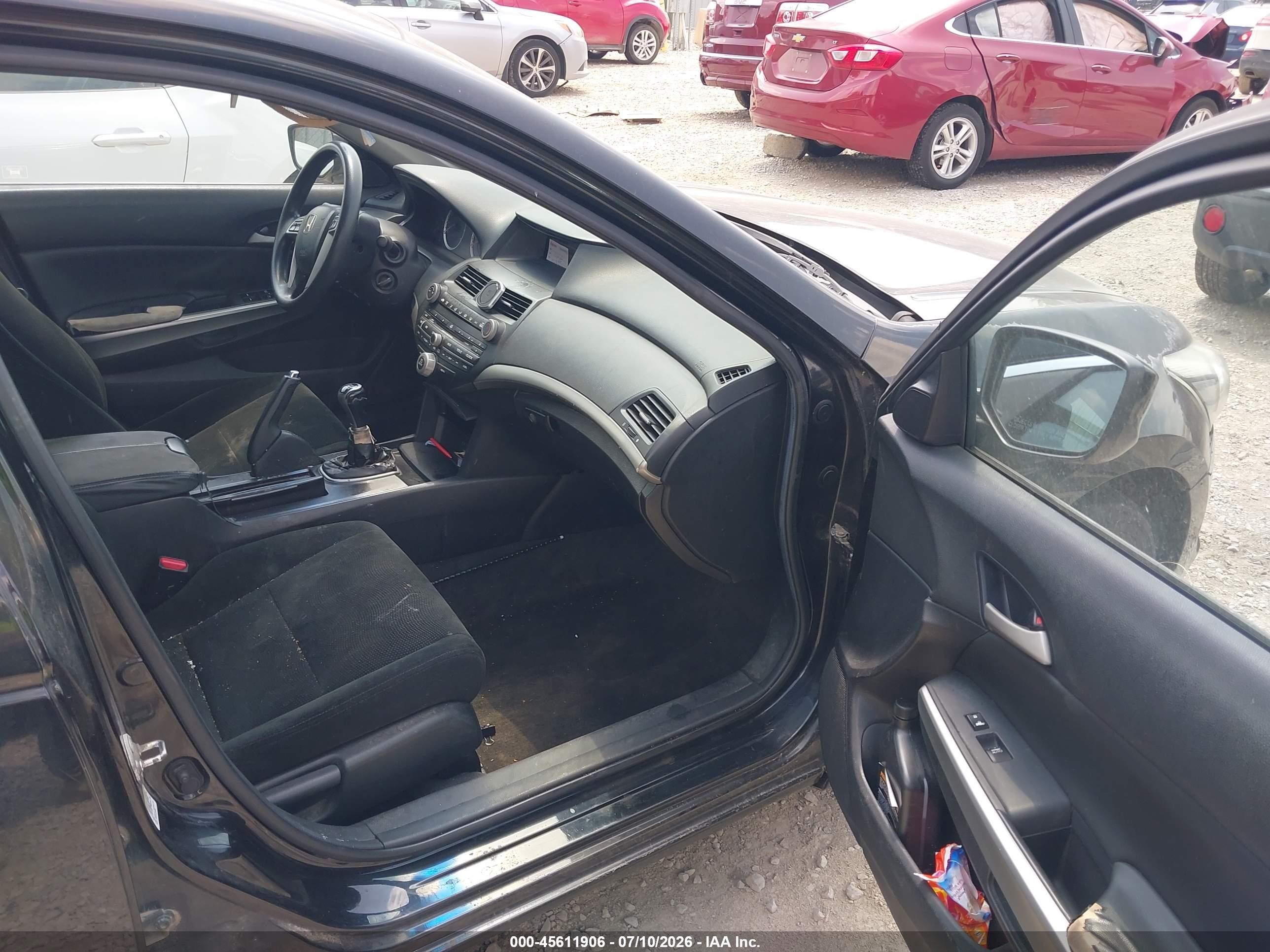 2008 Honda Accord 2.4 Ex Black vin: 1HGCP25758A027129