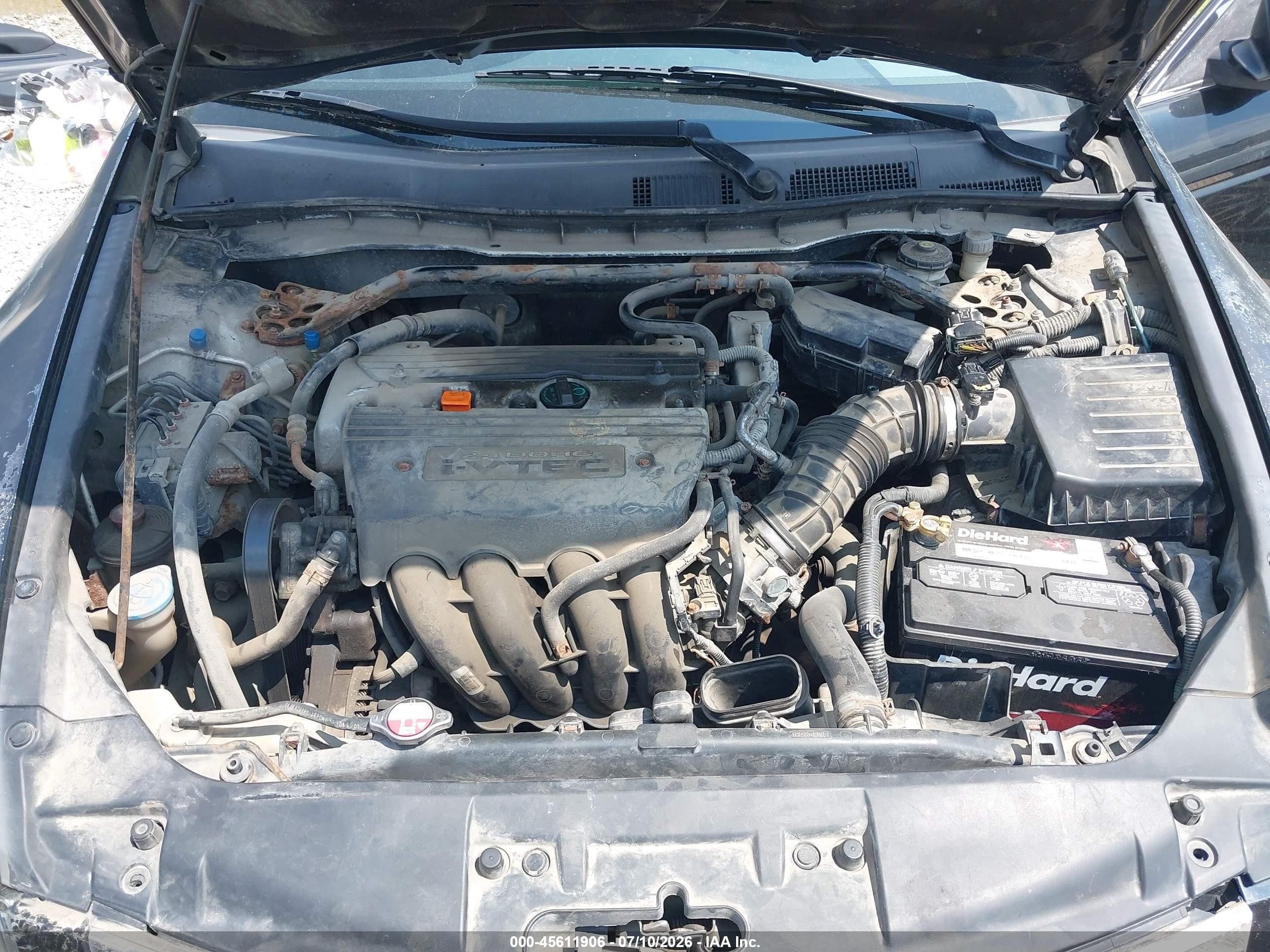 2008 Honda Accord 2.4 Ex Black vin: 1HGCP25758A027129