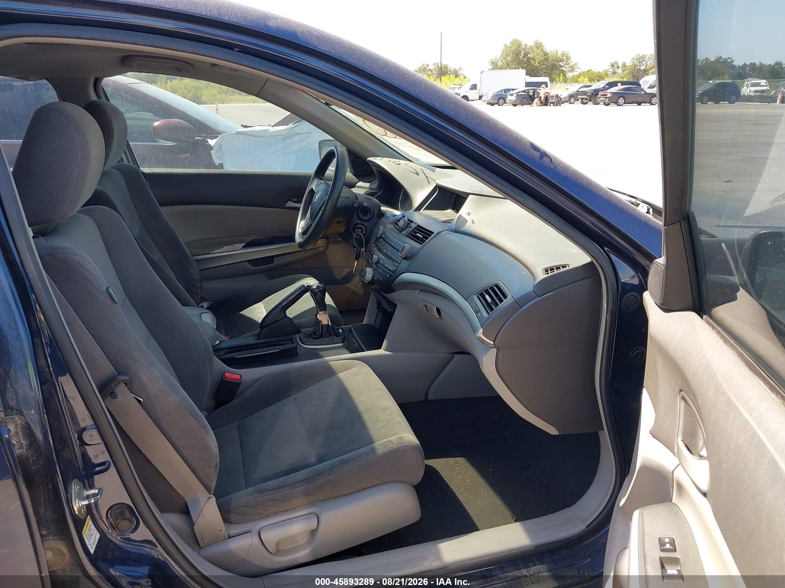 2008 Honda Accord 2.4 Ex Blue vin: 1HGCP25768A068370
