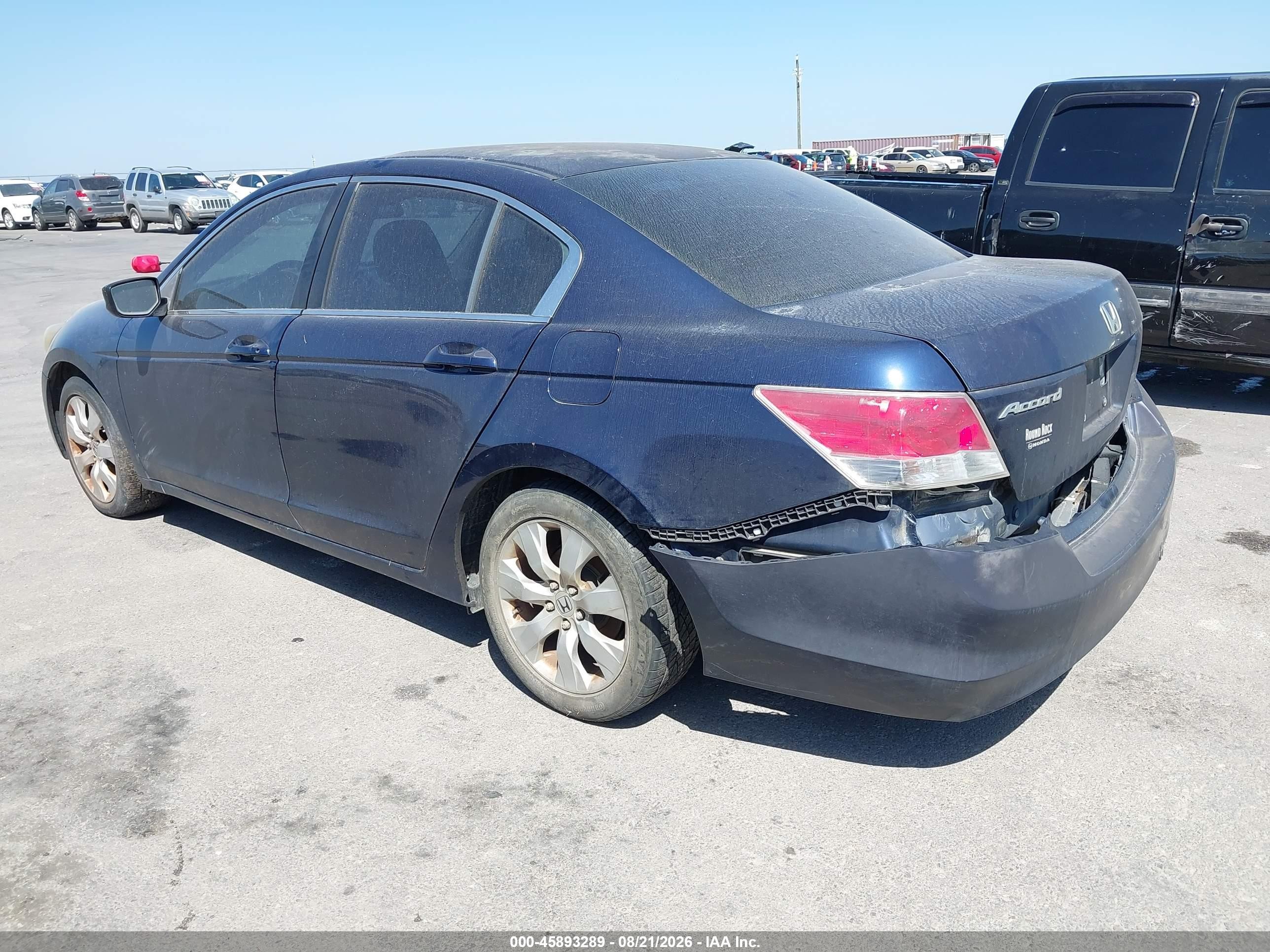 2008 Honda Accord 2.4 Ex Blue vin: 1HGCP25768A068370