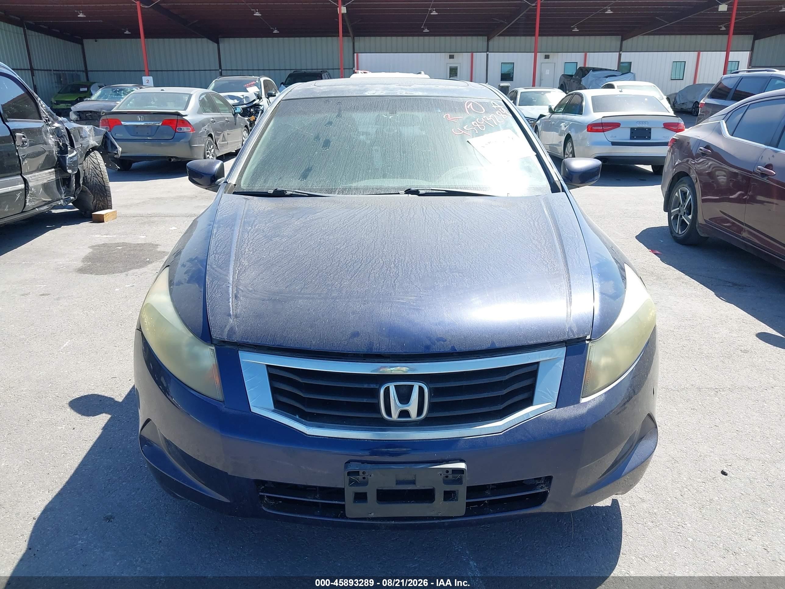 2008 Honda Accord 2.4 Ex Blue vin: 1HGCP25768A068370