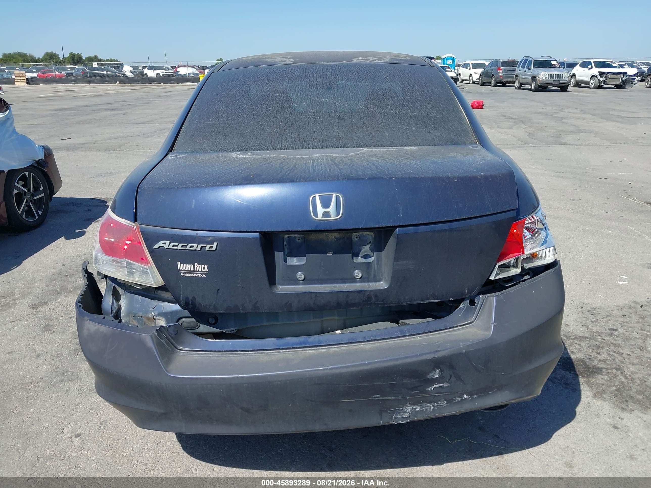 2008 Honda Accord 2.4 Ex Blue vin: 1HGCP25768A068370