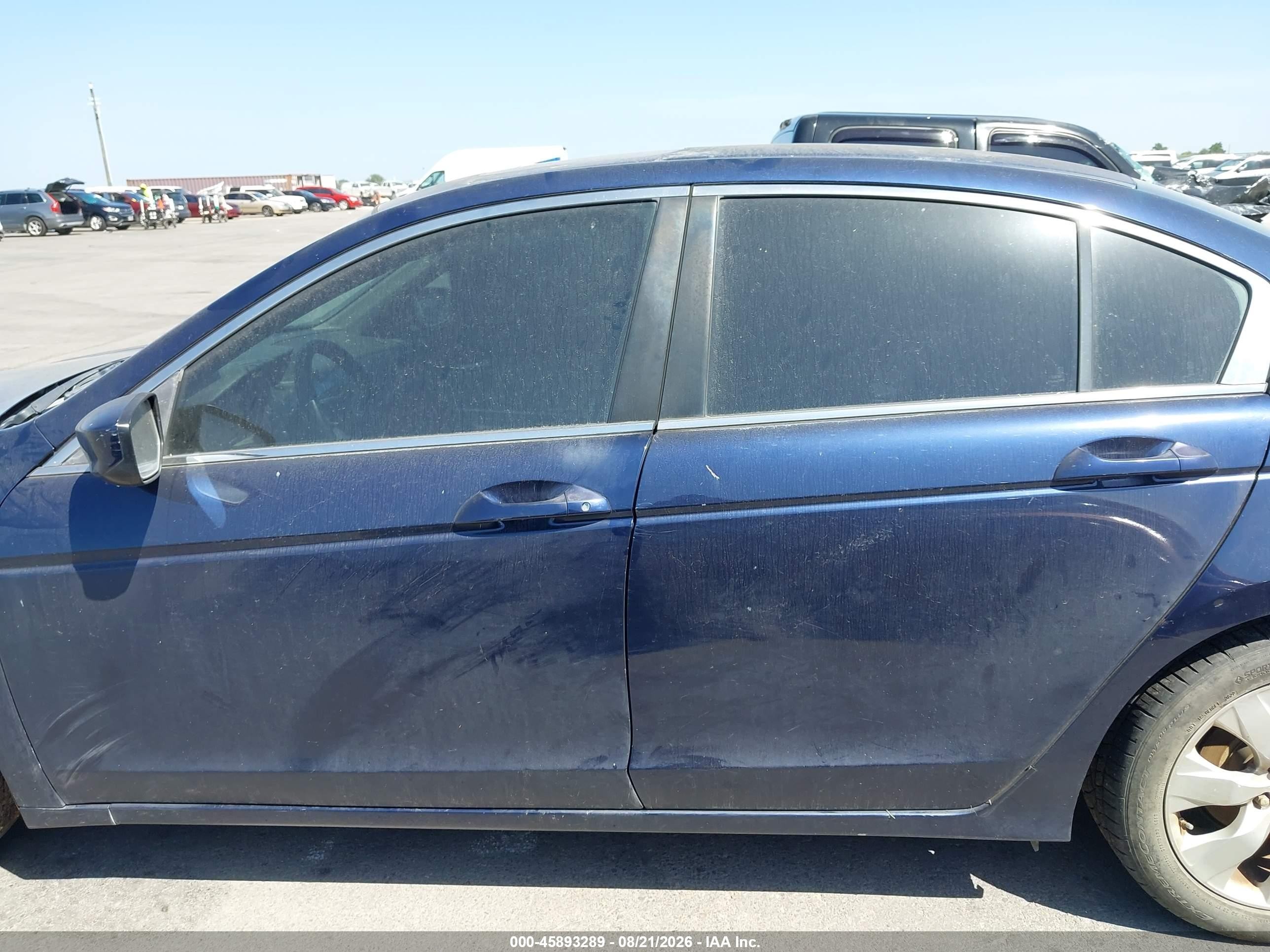 2008 Honda Accord 2.4 Ex Blue vin: 1HGCP25768A068370