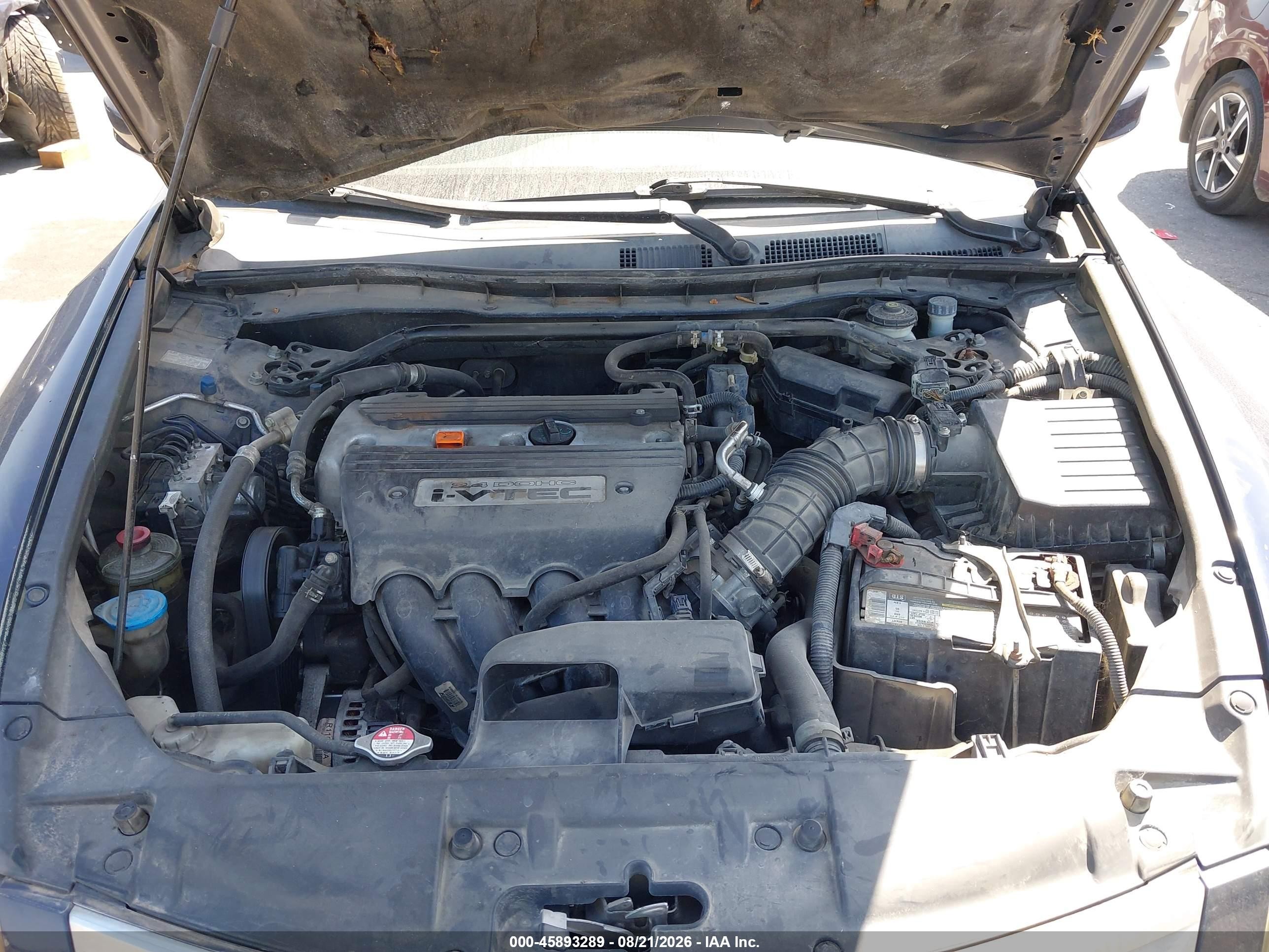 2008 Honda Accord 2.4 Ex Blue vin: 1HGCP25768A068370