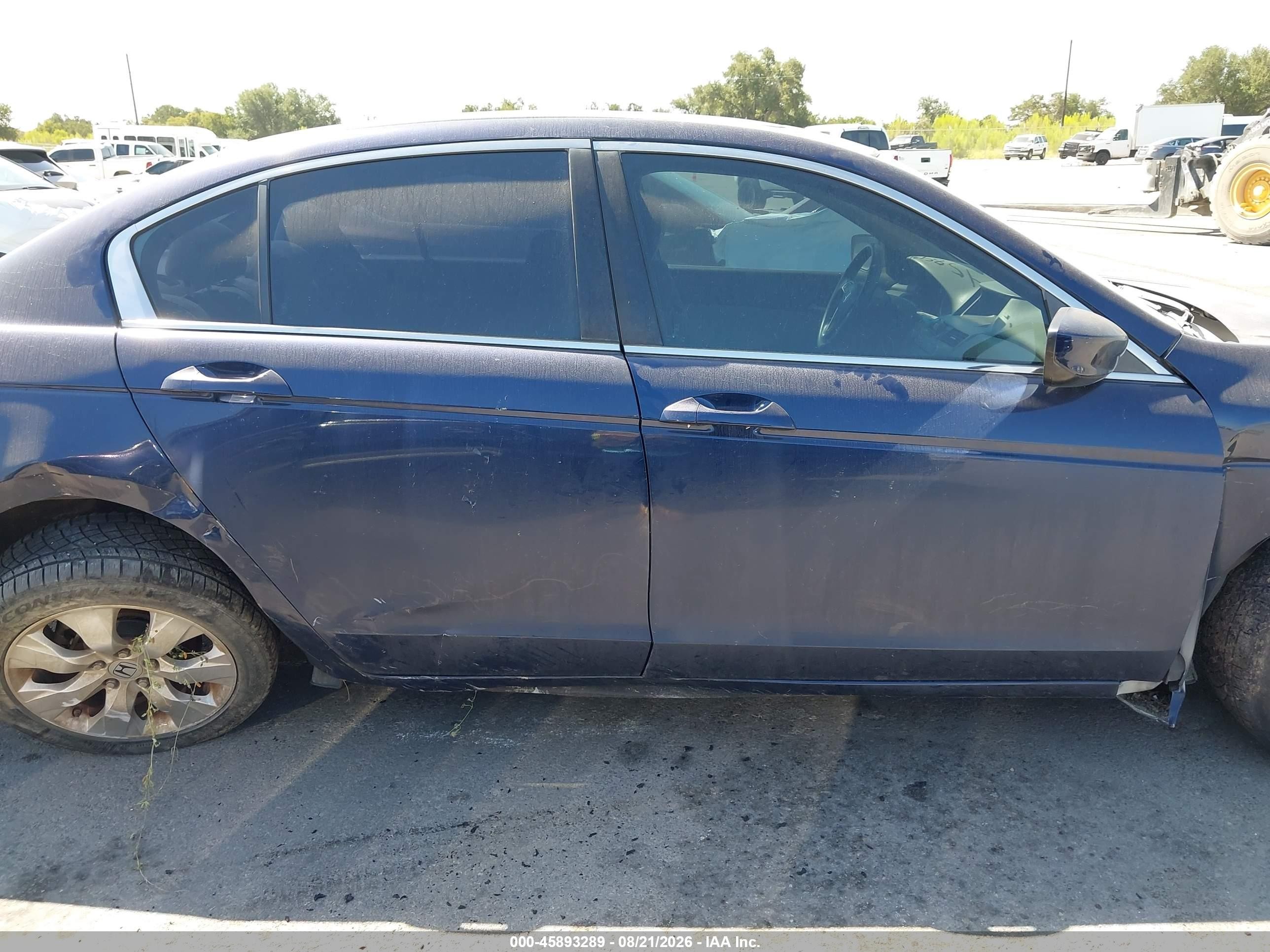 2008 Honda Accord 2.4 Ex Blue vin: 1HGCP25768A068370