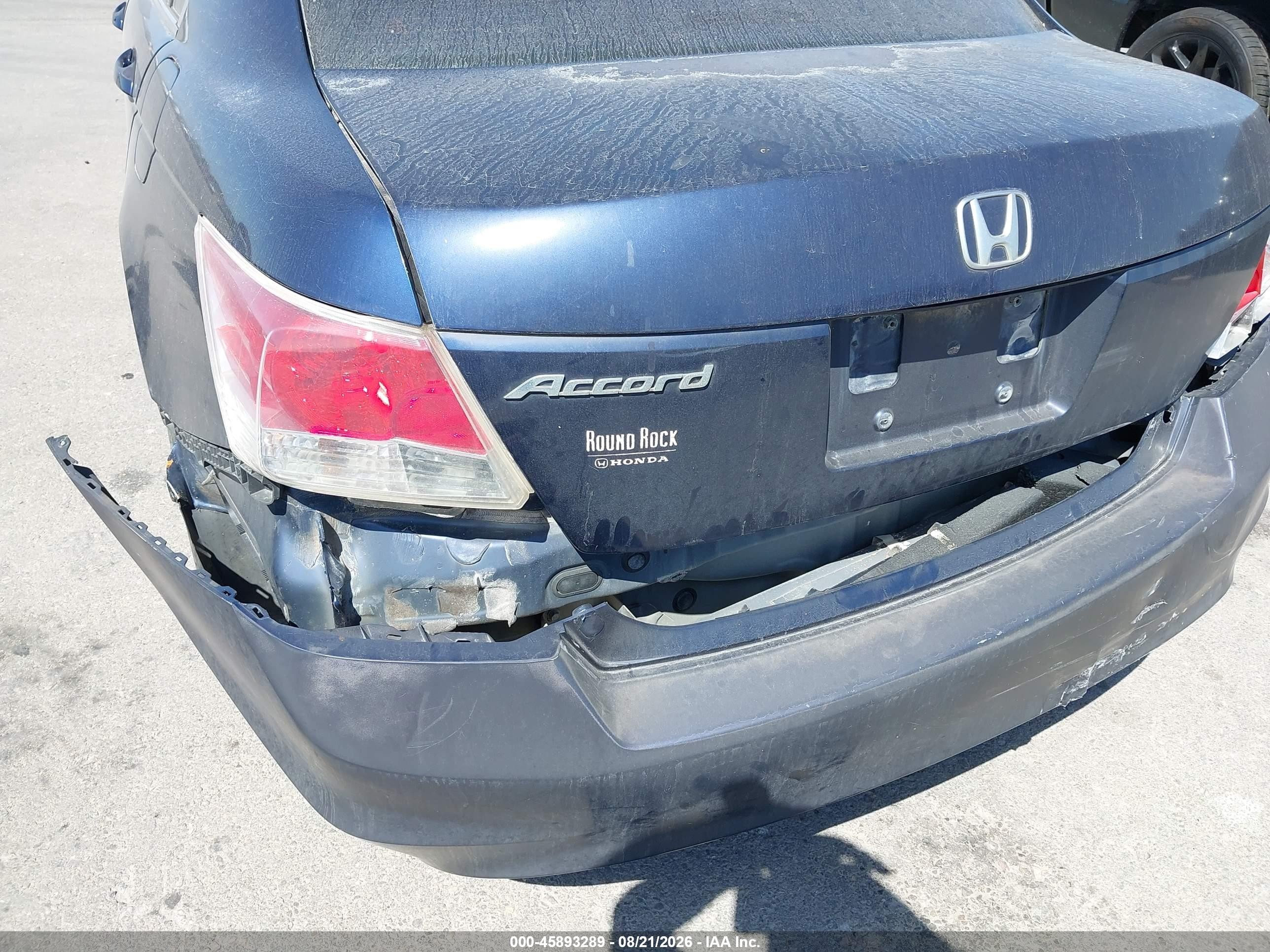 2008 Honda Accord 2.4 Ex Blue vin: 1HGCP25768A068370