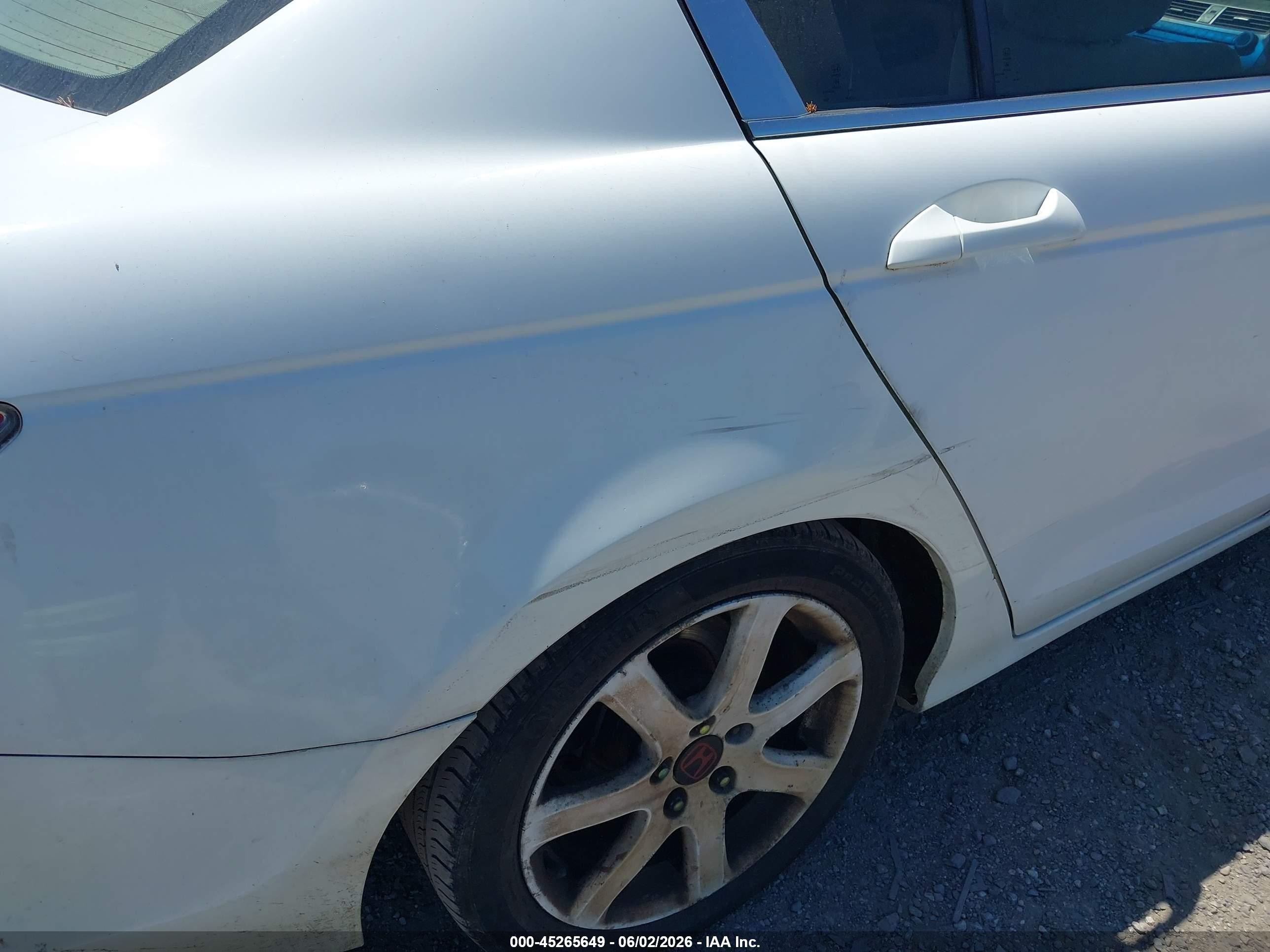 2008 Honda Accord 2.4 Ex White vin: 1HGCP25778A006301