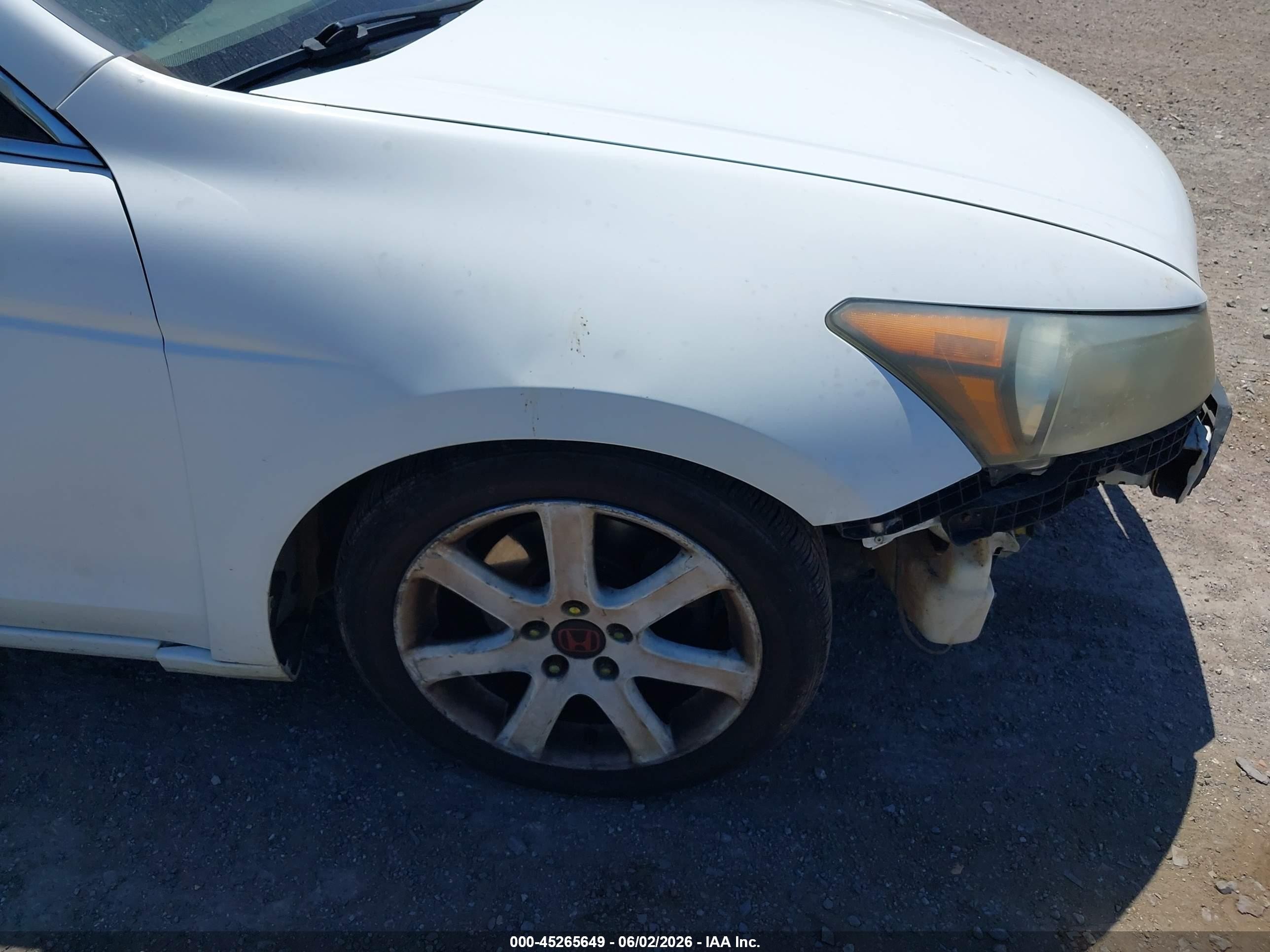 2008 Honda Accord 2.4 Ex White vin: 1HGCP25778A006301