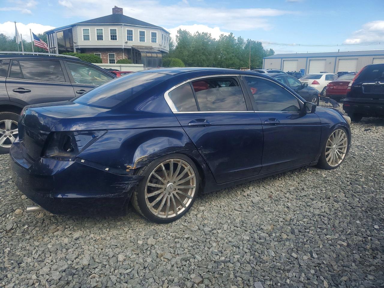 2008 Honda Accord Ex Blue vin: 1HGCP25778A068362