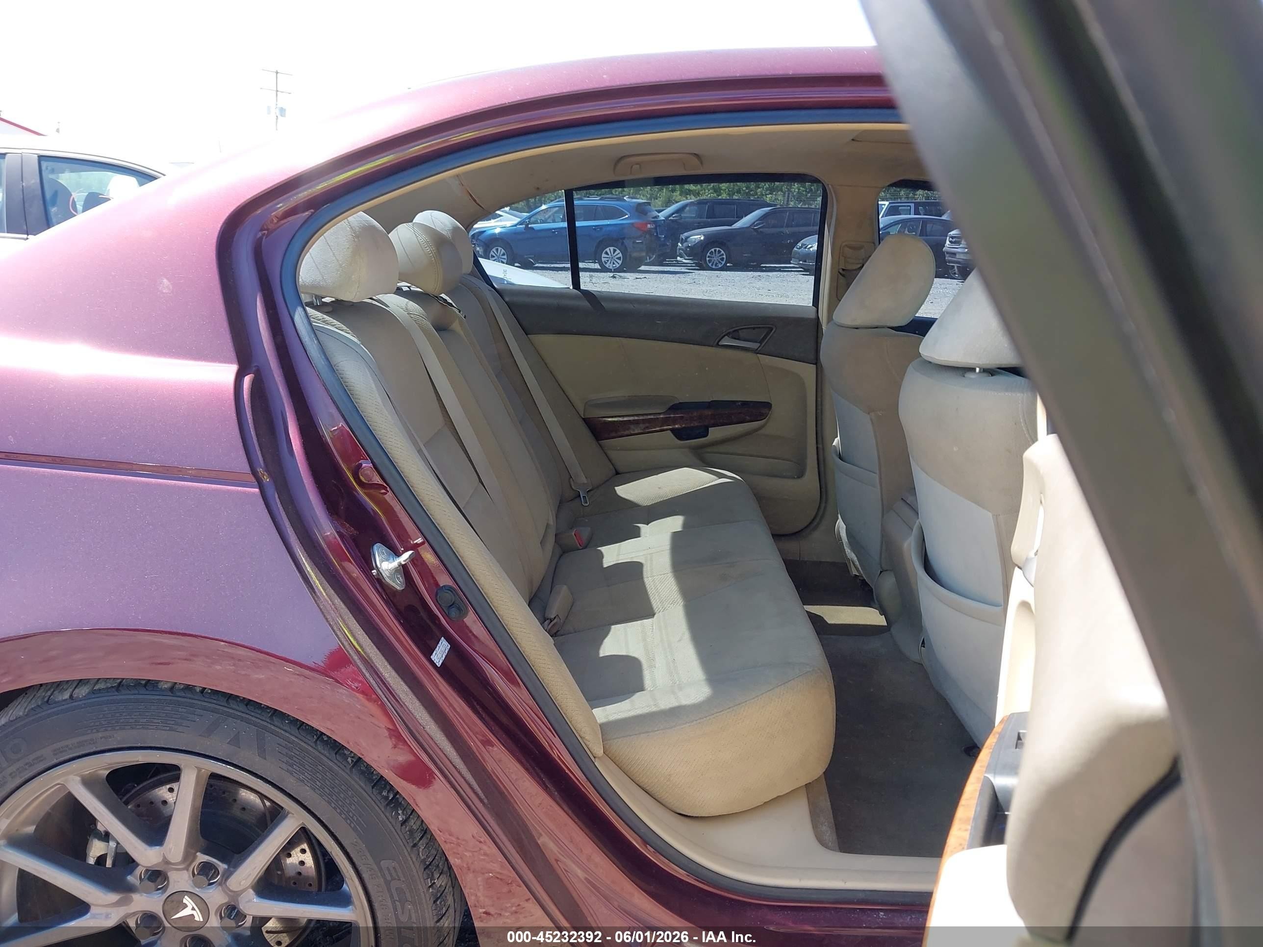 2008 Honda Accord 2.4 Ex-l Maroon vin: 1HGCP25808A125574