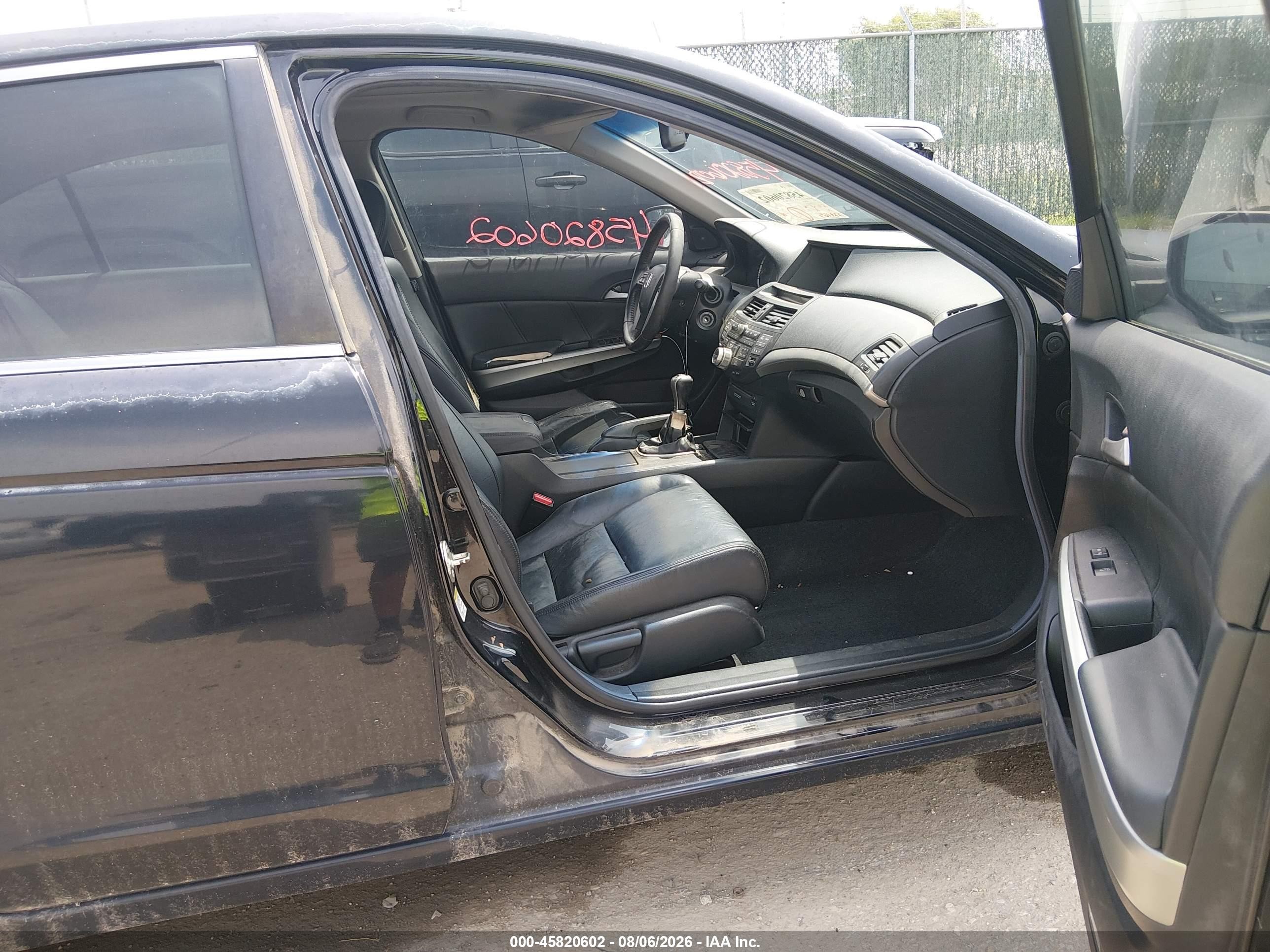 2008 Honda Accord 2.4 Ex-l Black vin: 1HGCP25888A091884