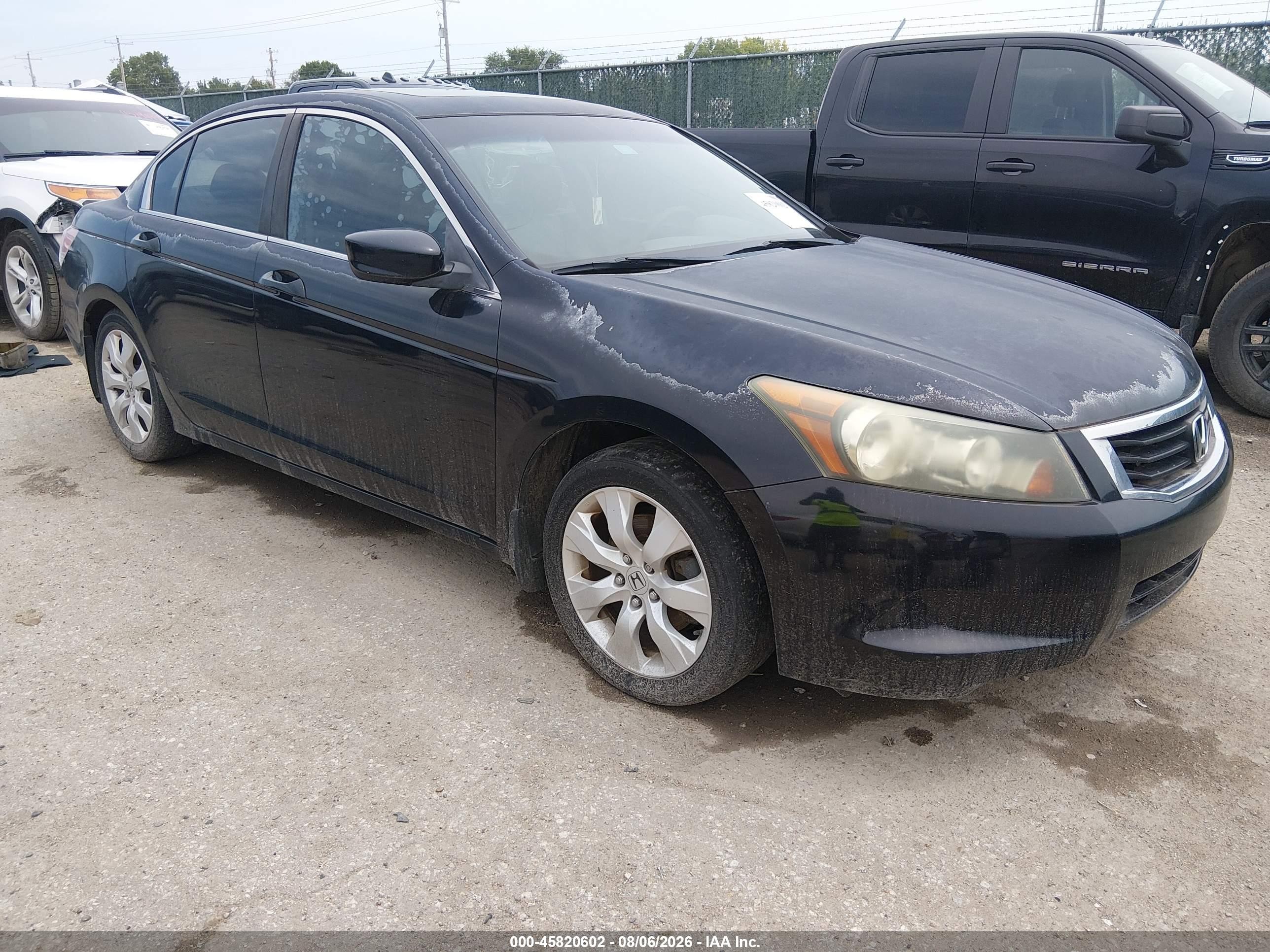 2008 Honda Accord 2.4 Ex-l Black vin: 1HGCP25888A091884