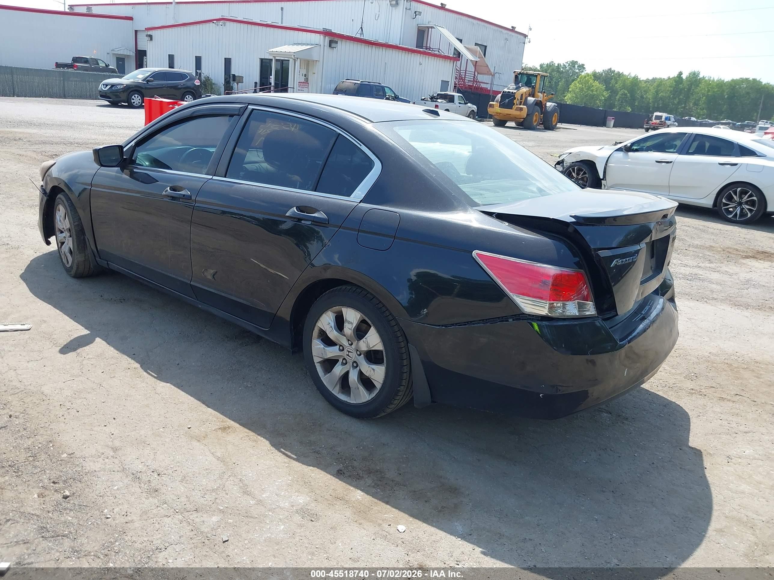 2009 Honda Accord Exl Black vin: 1HGCP258X9A080080