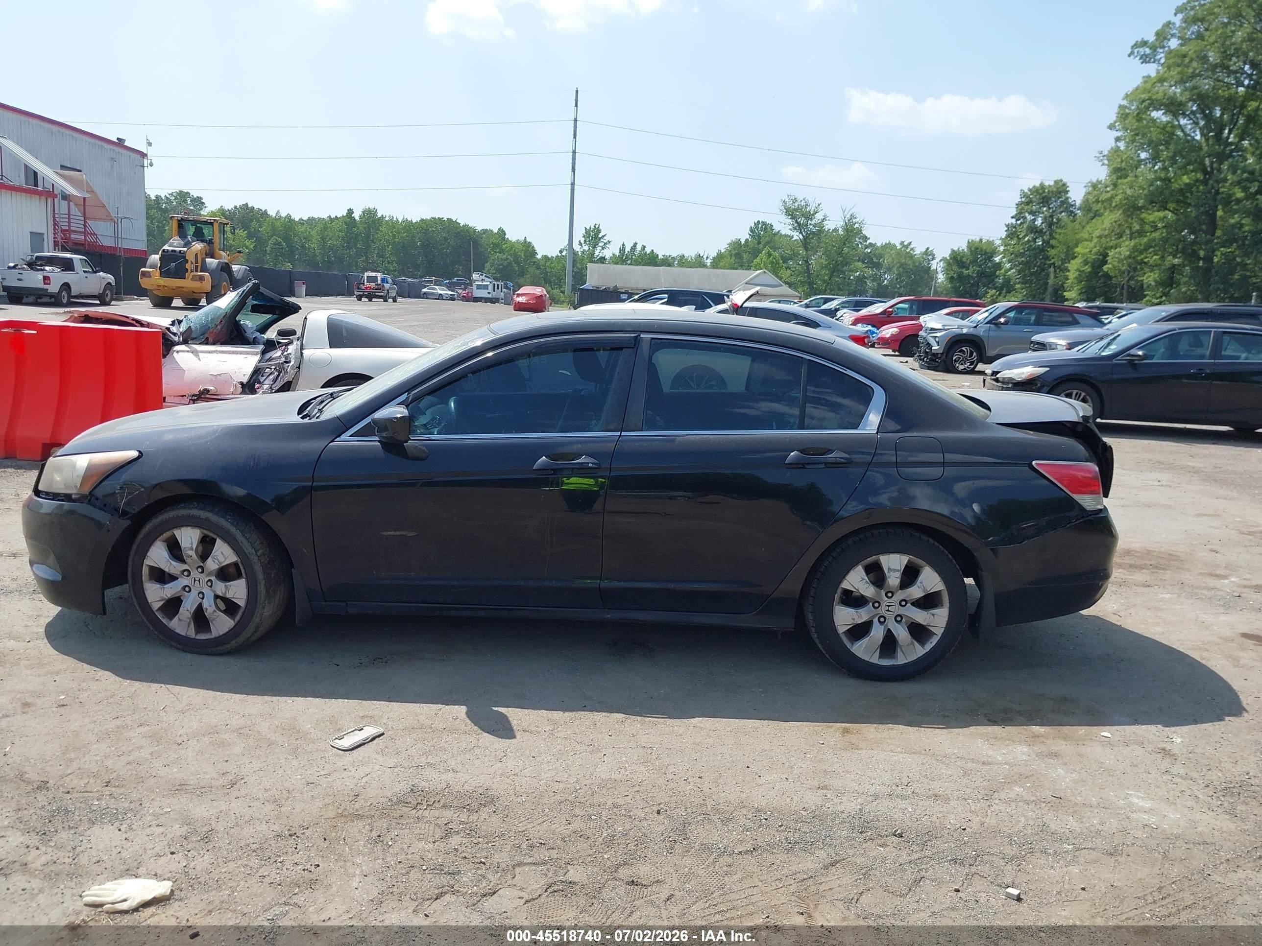 2009 Honda Accord Exl Black vin: 1HGCP258X9A080080