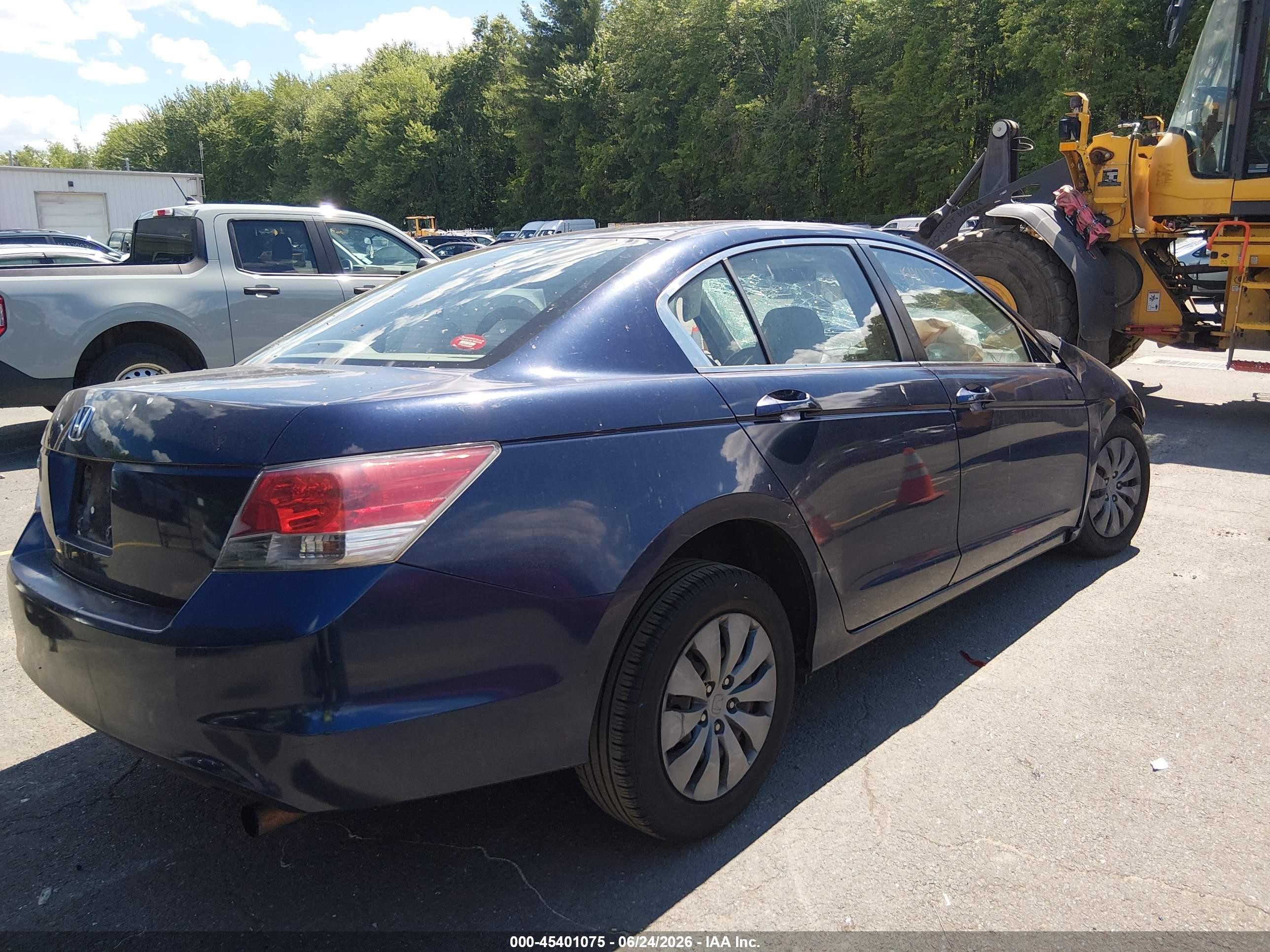 2008 Honda Accord 2.4 Lx Blue vin: 1HGCP26308A090456