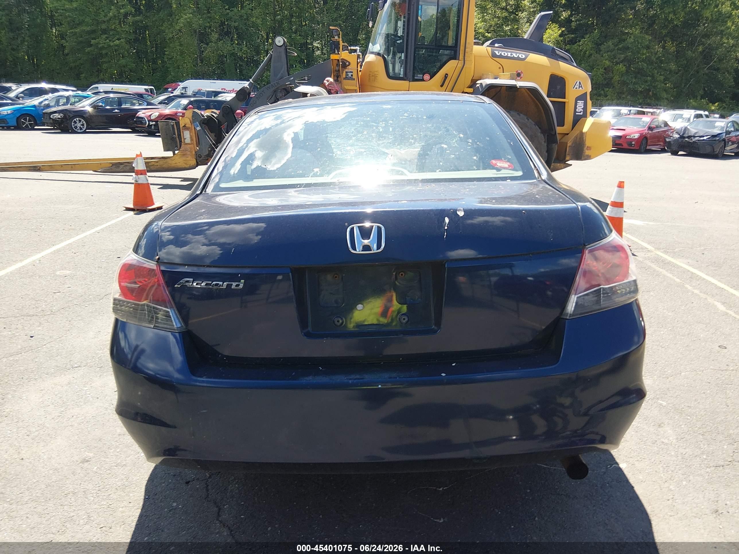 2008 Honda Accord 2.4 Lx Blue vin: 1HGCP26308A090456