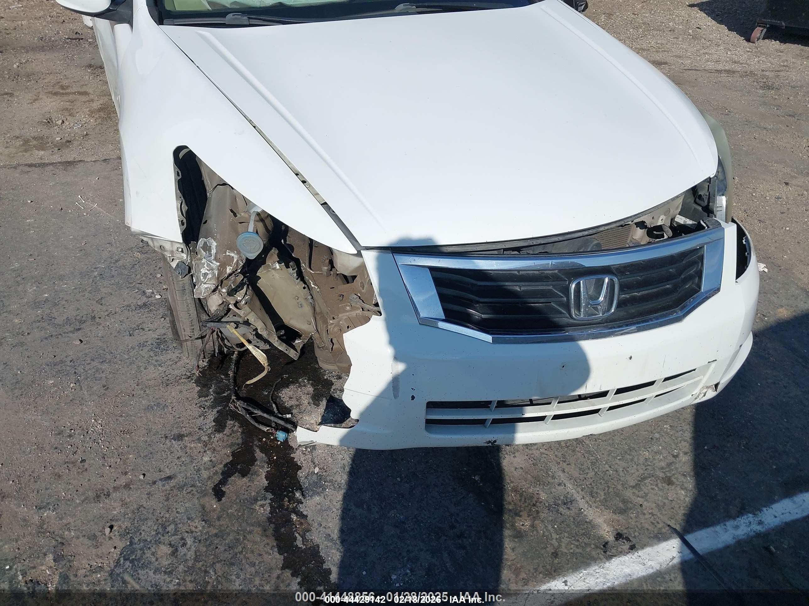 2008 Honda Accord 2.4 Lx White vin: 1HGCP26308A117980