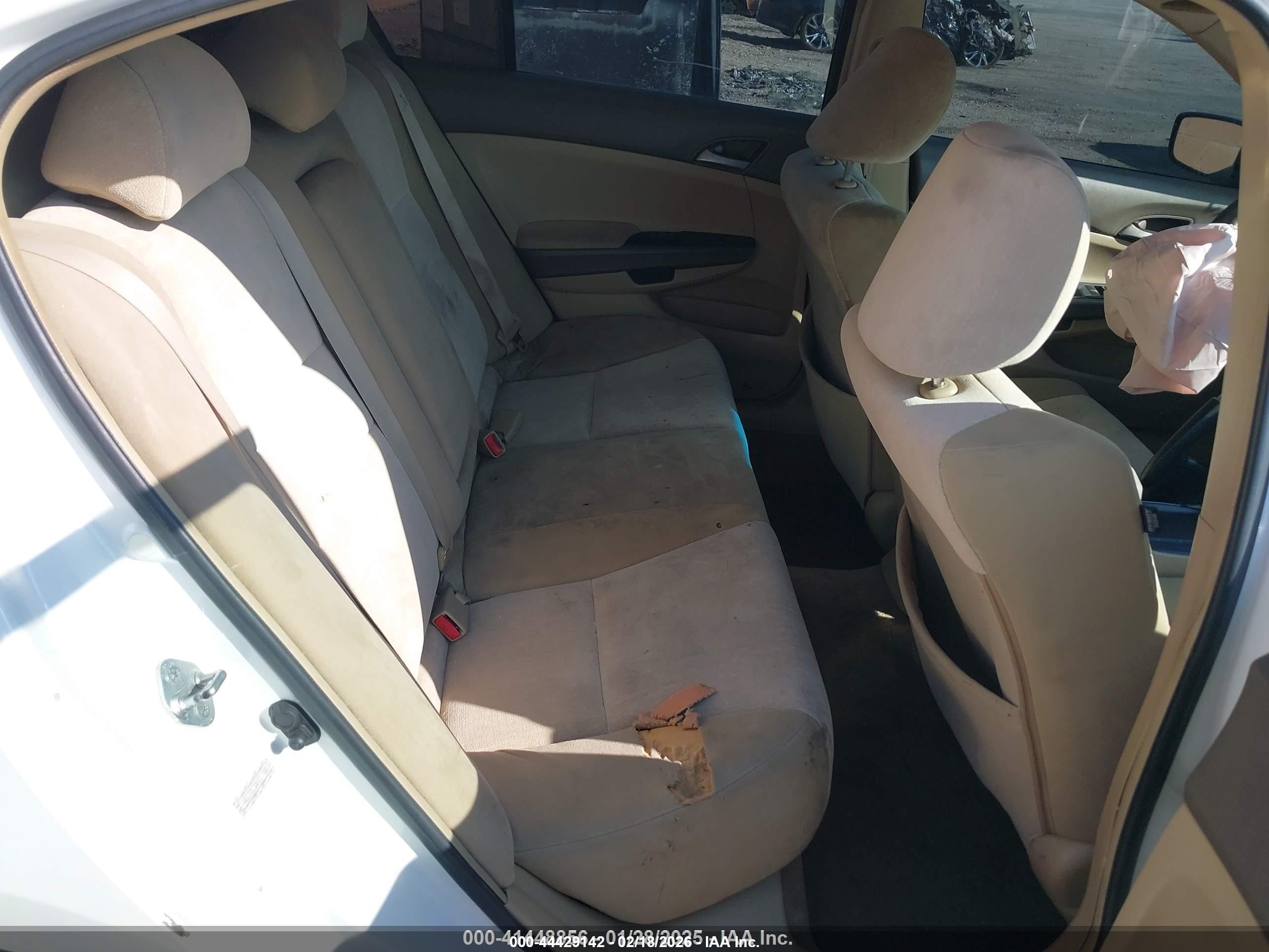 2008 Honda Accord 2.4 Lx White vin: 1HGCP26308A117980