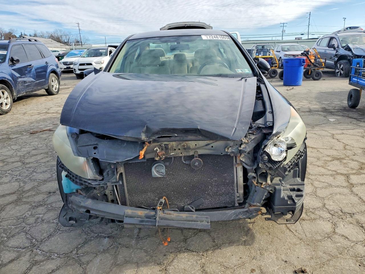 2008 Honda Accord Lx Black vin: 1HGCP26308A127487
