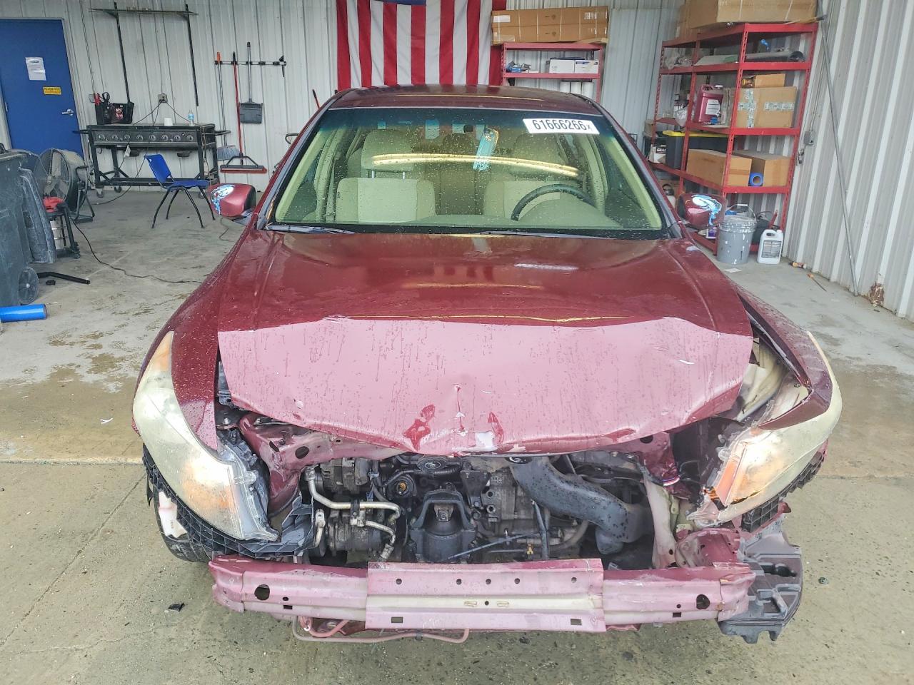 2008 Honda Accord Lx Burgundy vin: 1HGCP26308A146248