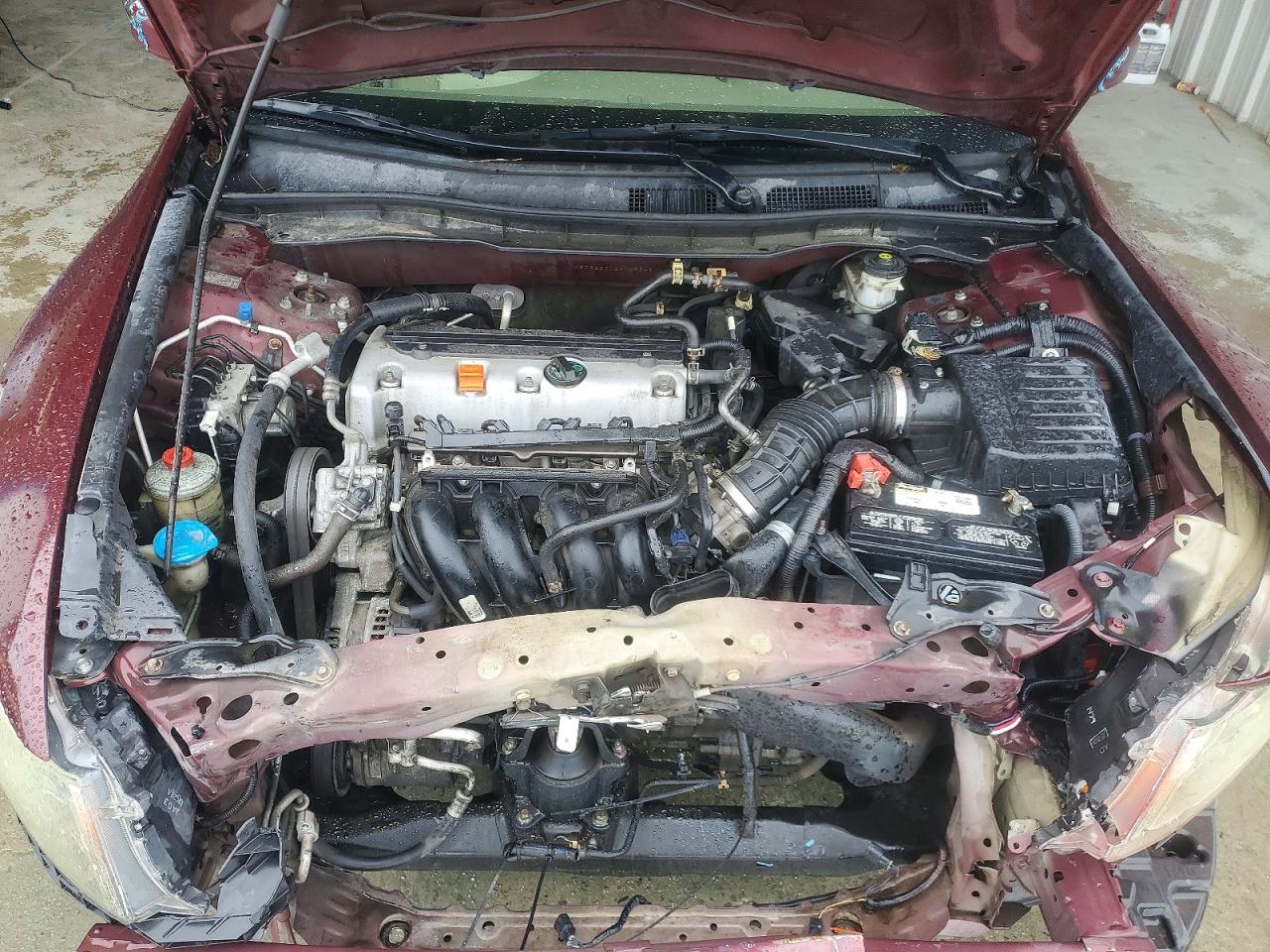 2008 Honda Accord Lx Burgundy vin: 1HGCP26308A146248