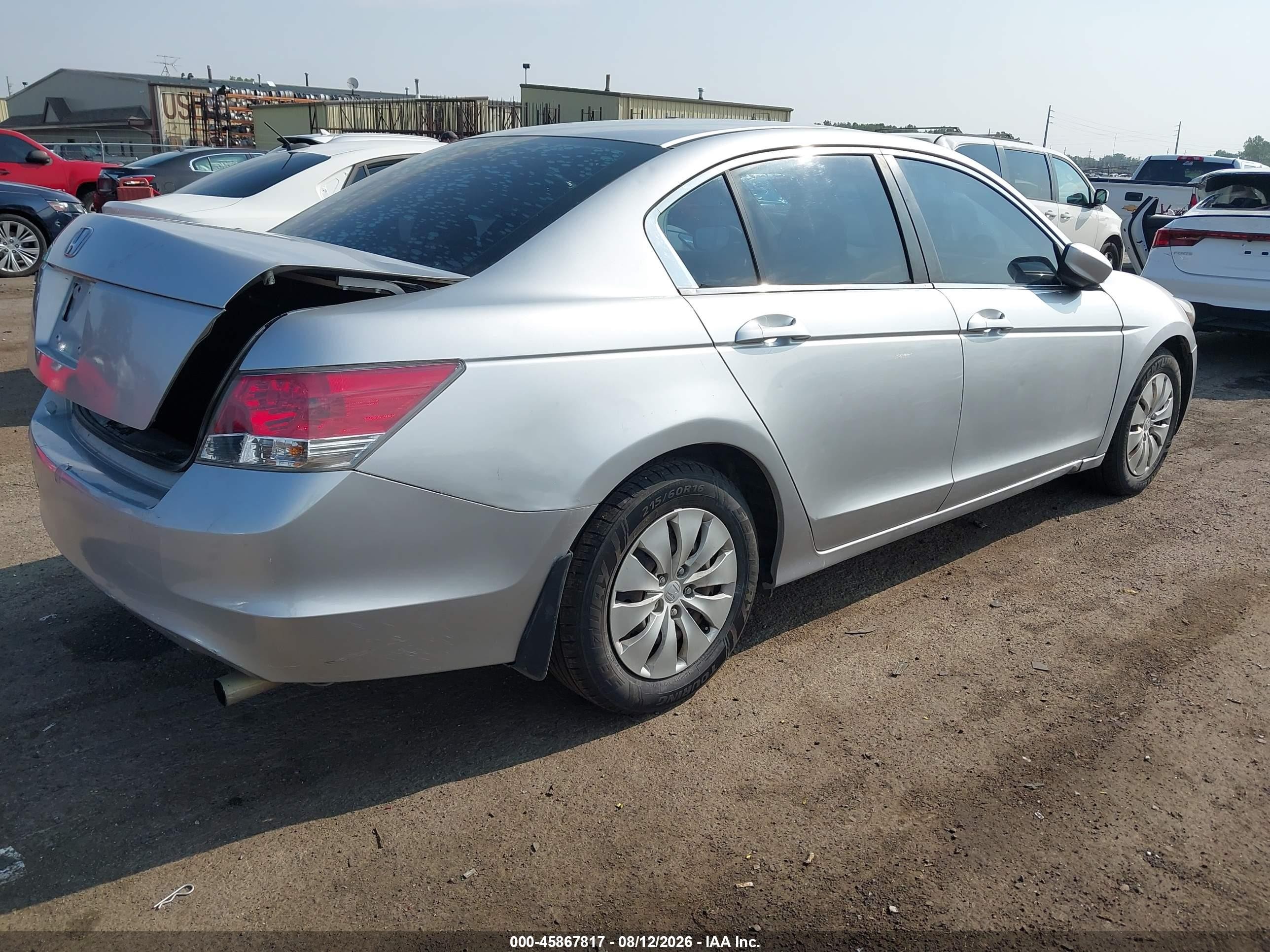 2008 Honda Accord 2.4 Lx Silver vin: 1HGCP26308A146749