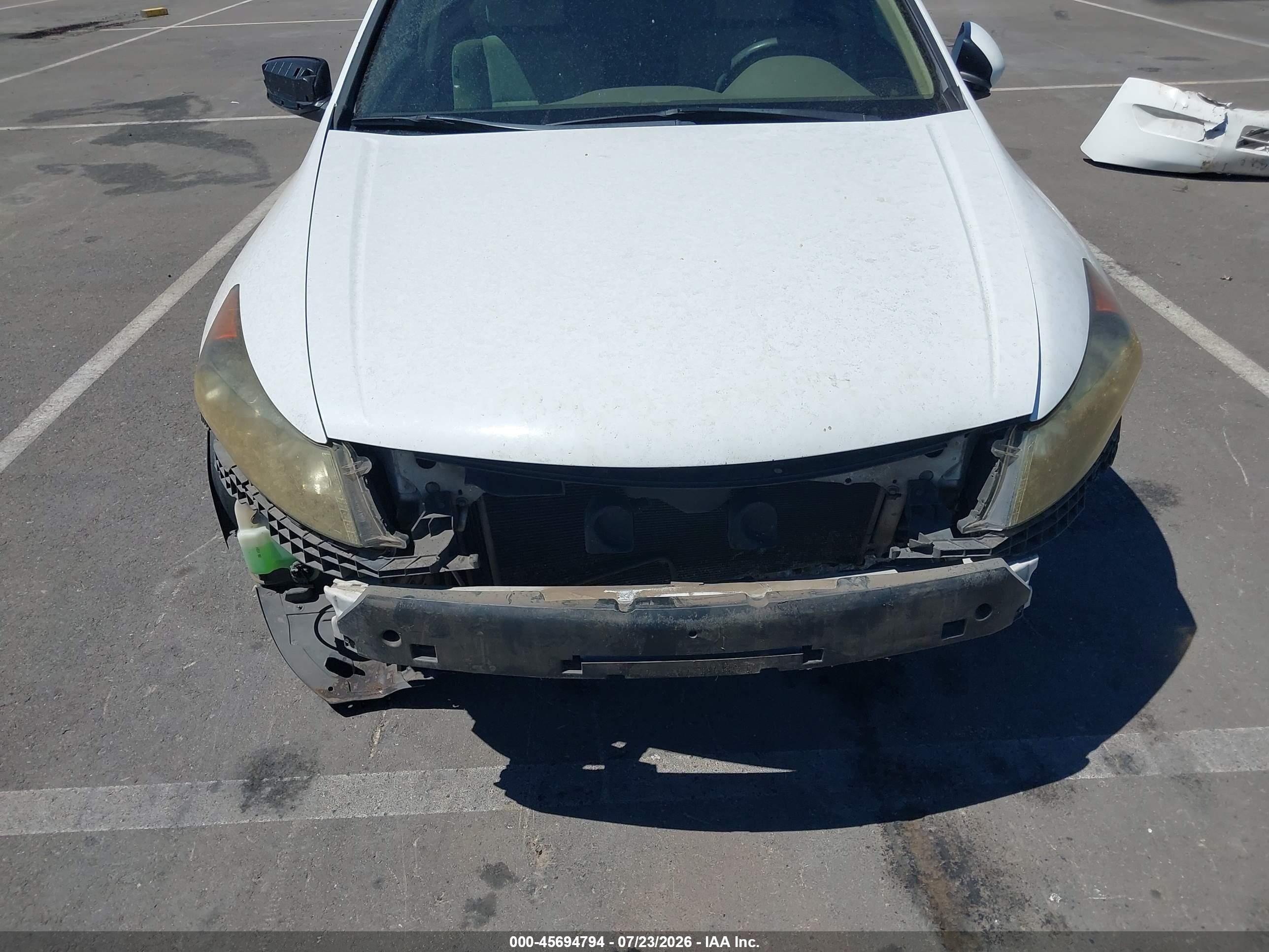 2009 Honda Accord 2.4 Lx White vin: 1HGCP26309A012101