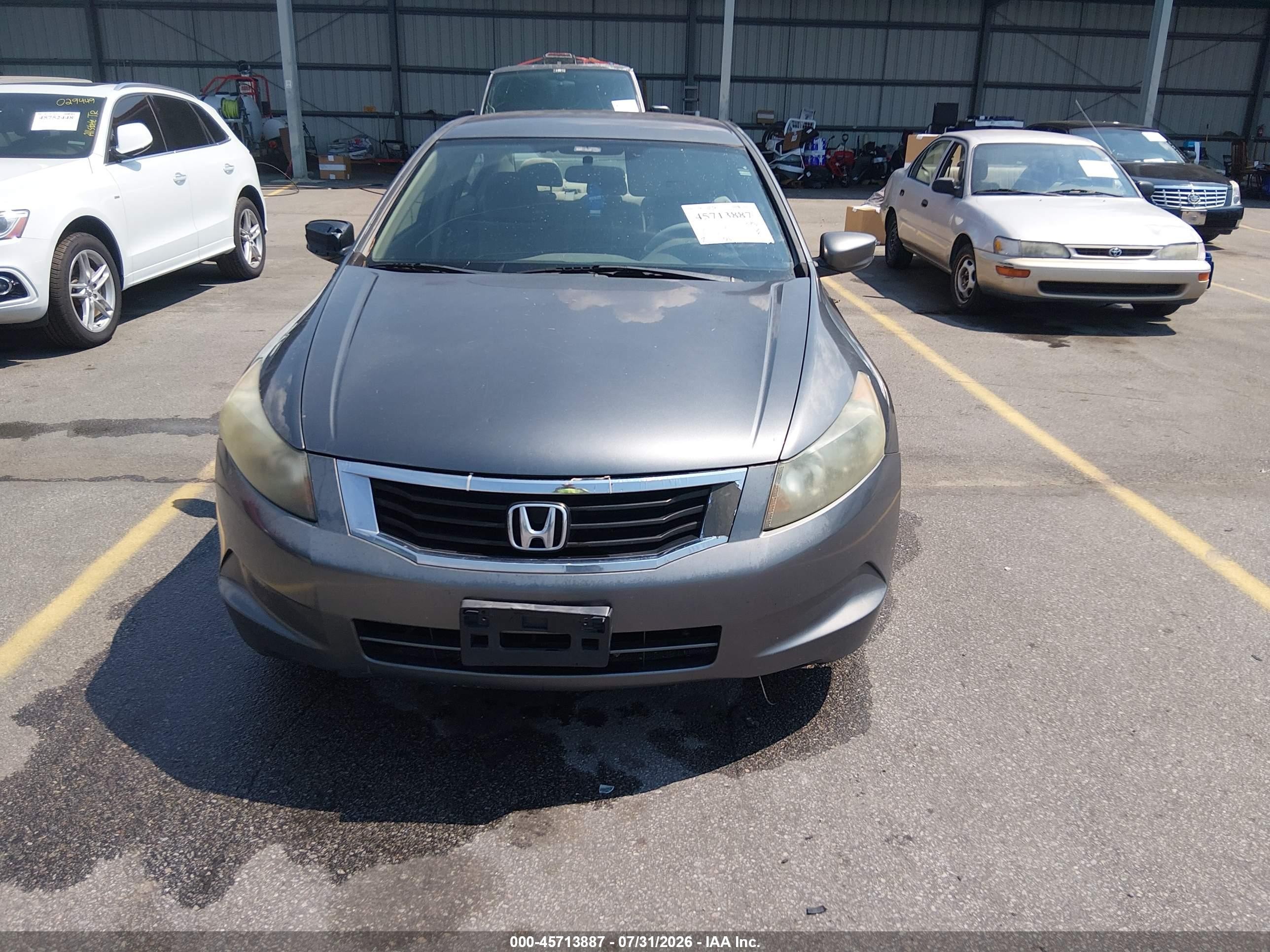 2009 Honda Accord 2.4 Lx Серый vin: 1HGCP26309A039945