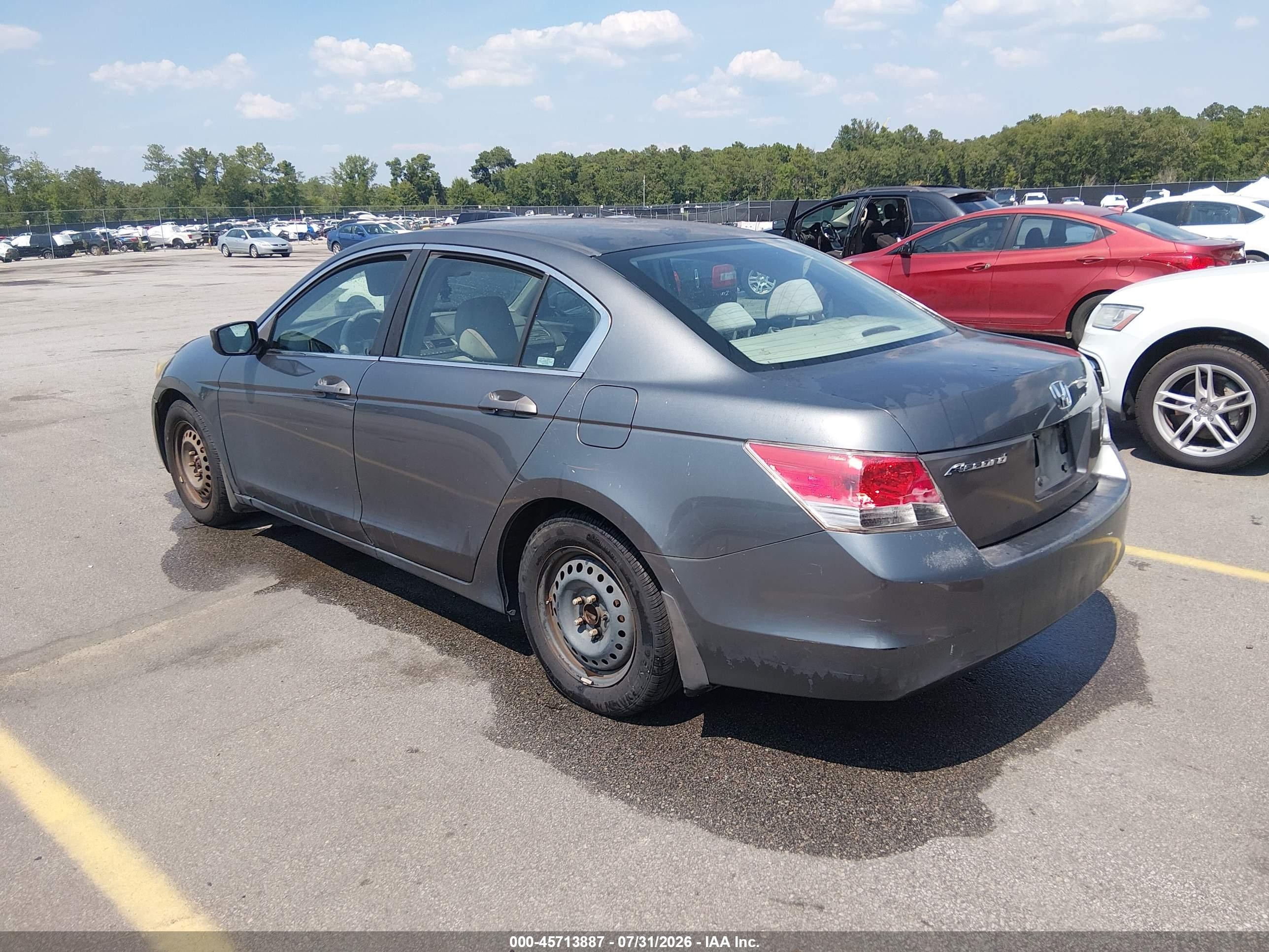 2009 Honda Accord 2.4 Lx Серый vin: 1HGCP26309A039945