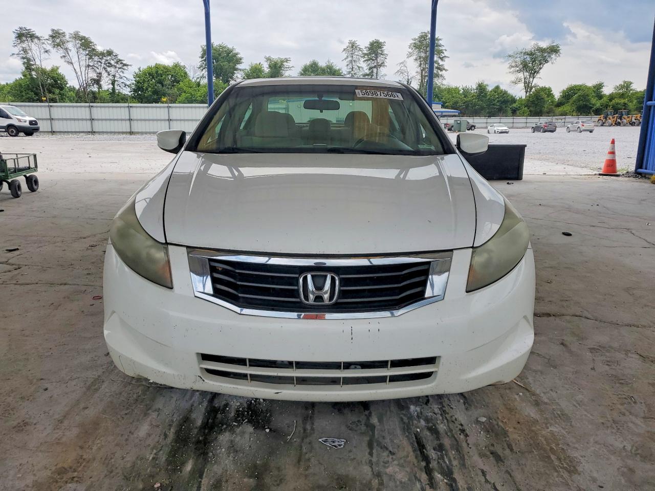 2009 Honda Accord Lx White vin: 1HGCP26309A093763