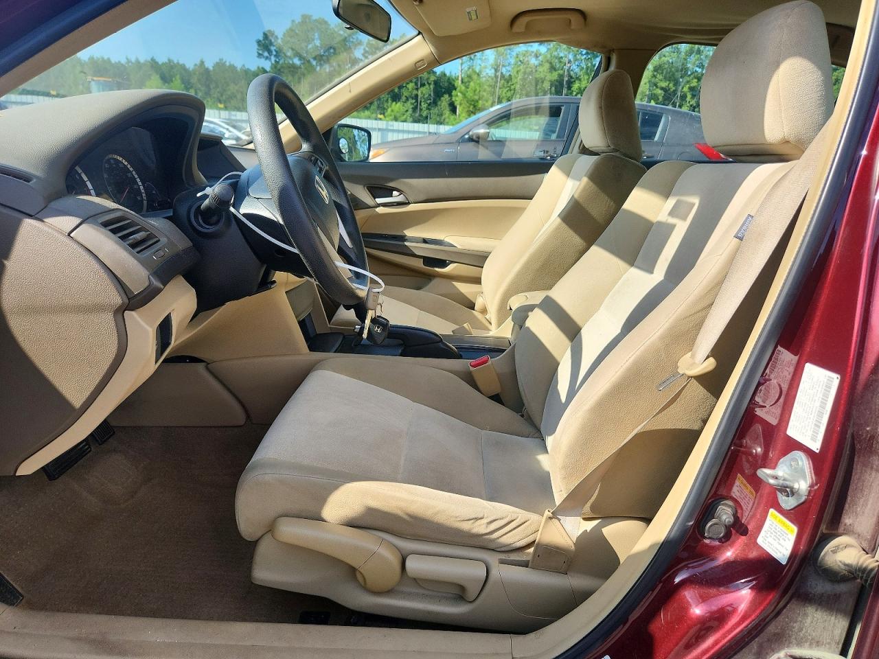 2009 Honda Accord Lx Burgundy vin: 1HGCP26309A160054
