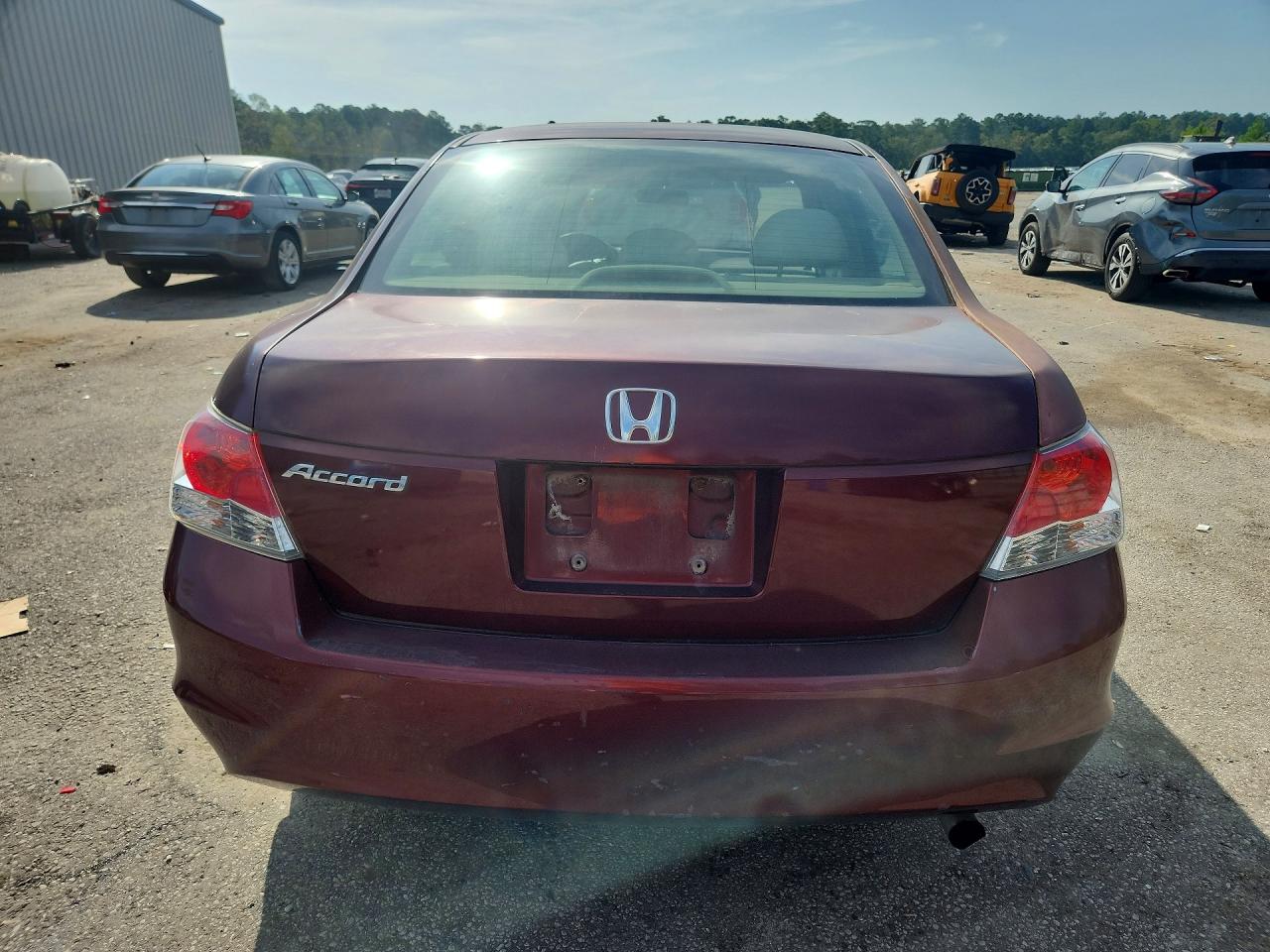 2009 Honda Accord Lx Burgundy vin: 1HGCP26309A160054