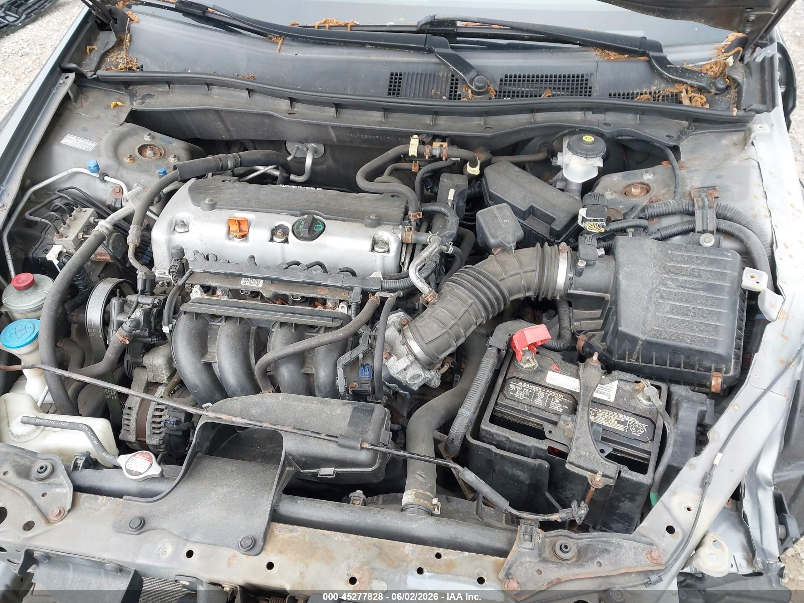 2009 Honda Accord 2.4 Lx Gray vin: 1HGCP26309A194186