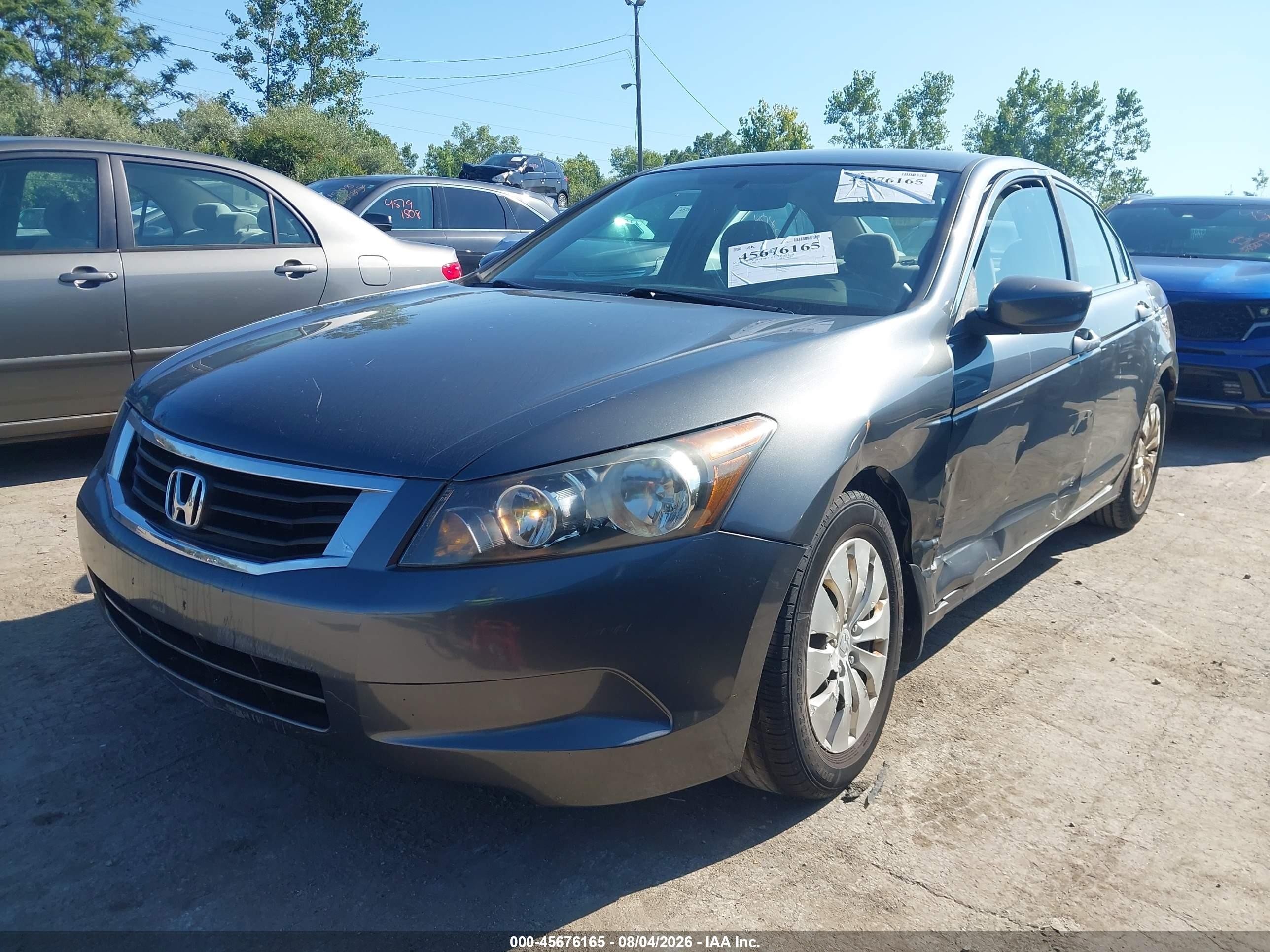 2008 Honda Accord 2.4 Lx Gray vin: 1HGCP26318A010601