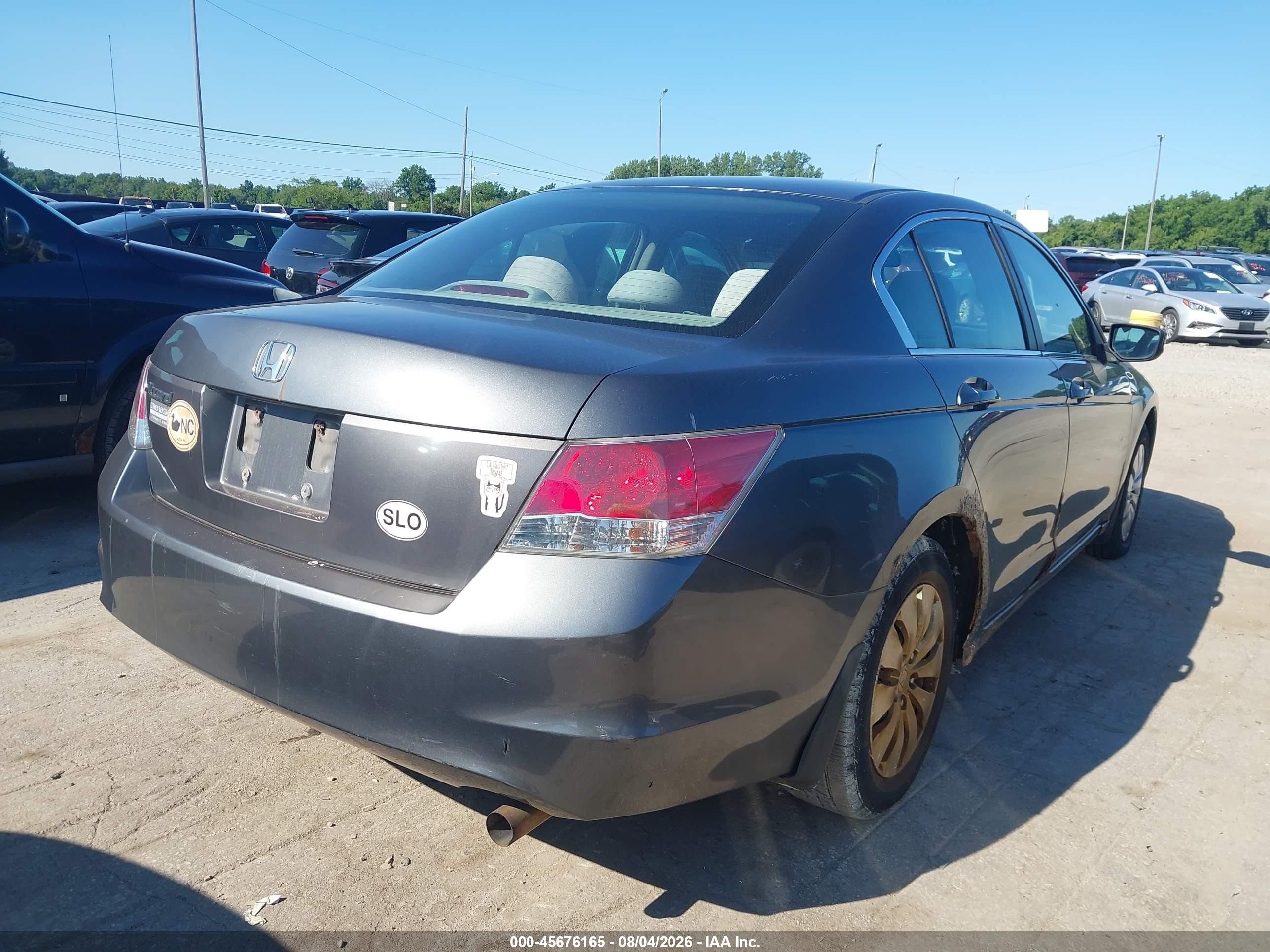 2008 Honda Accord 2.4 Lx Gray vin: 1HGCP26318A010601