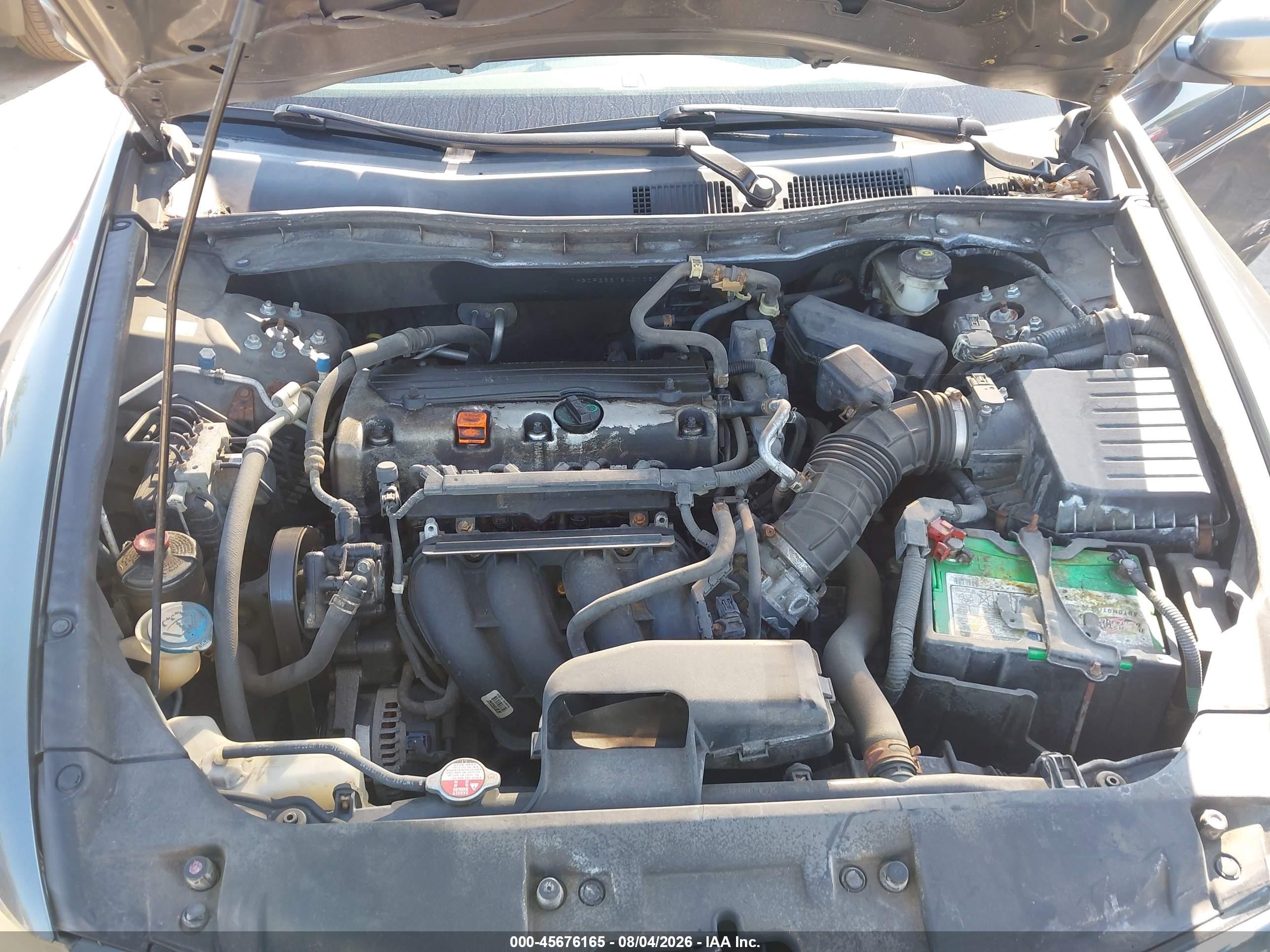 2008 Honda Accord 2.4 Lx Gray vin: 1HGCP26318A010601