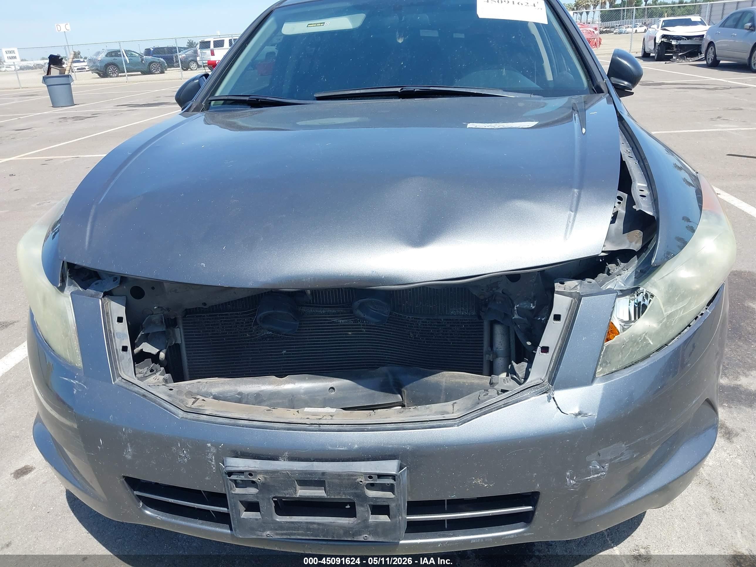 2008 Honda Accord 2.4 Lx Gray vin: 1HGCP26318A050452