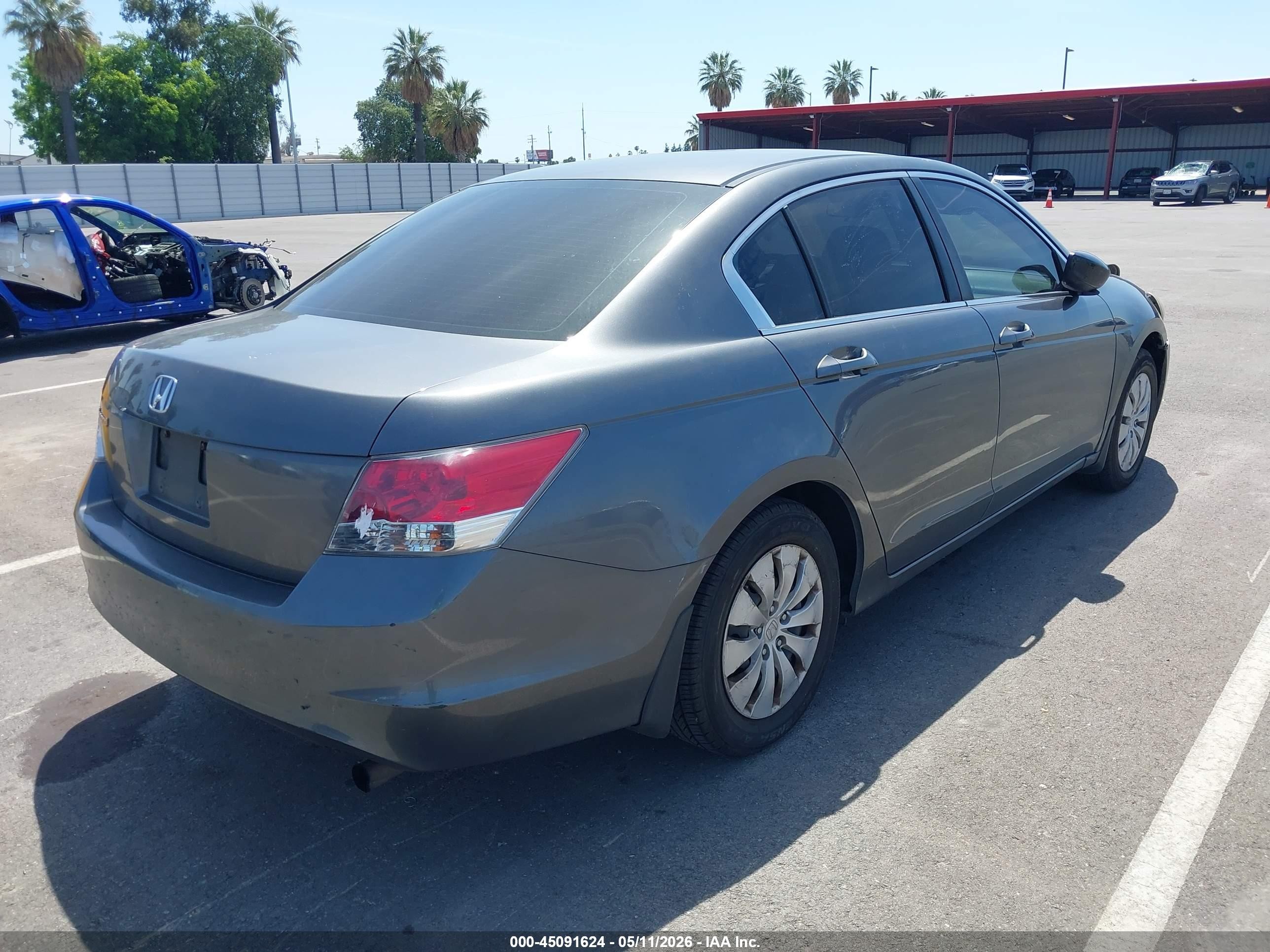 2008 Honda Accord 2.4 Lx Gray vin: 1HGCP26318A050452