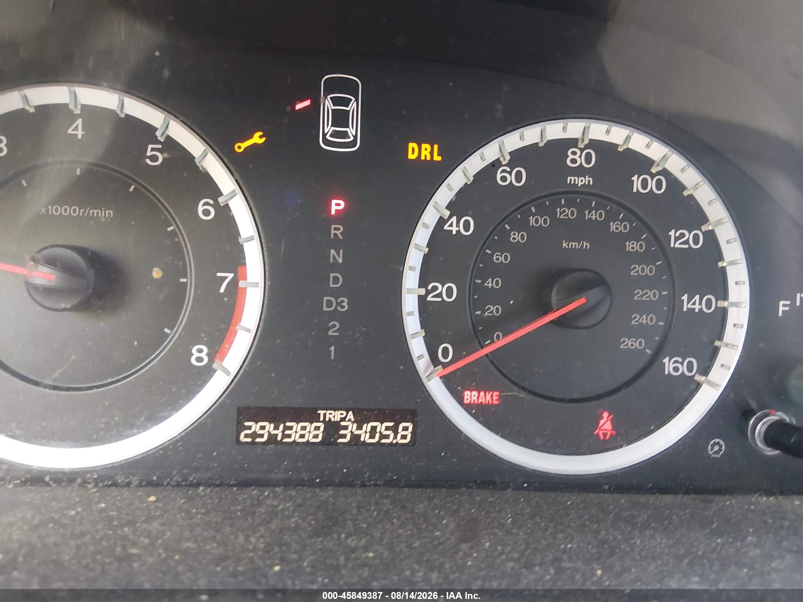2008 Honda Accord 2.4 Lx Black vin: 1HGCP26318A060351