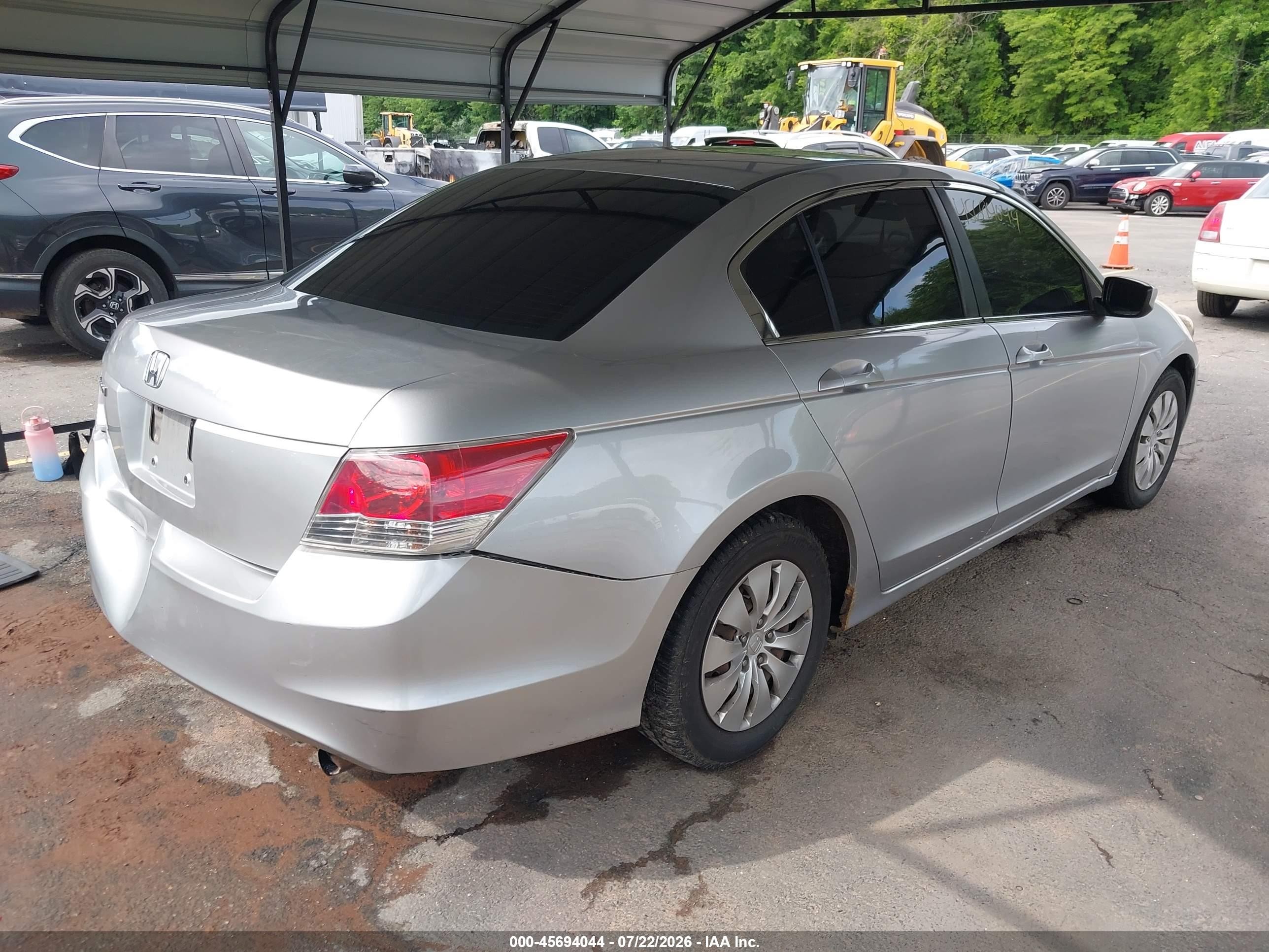 2008 Honda Accord 2.4 Lx Silver vin: 1HGCP26318A140779