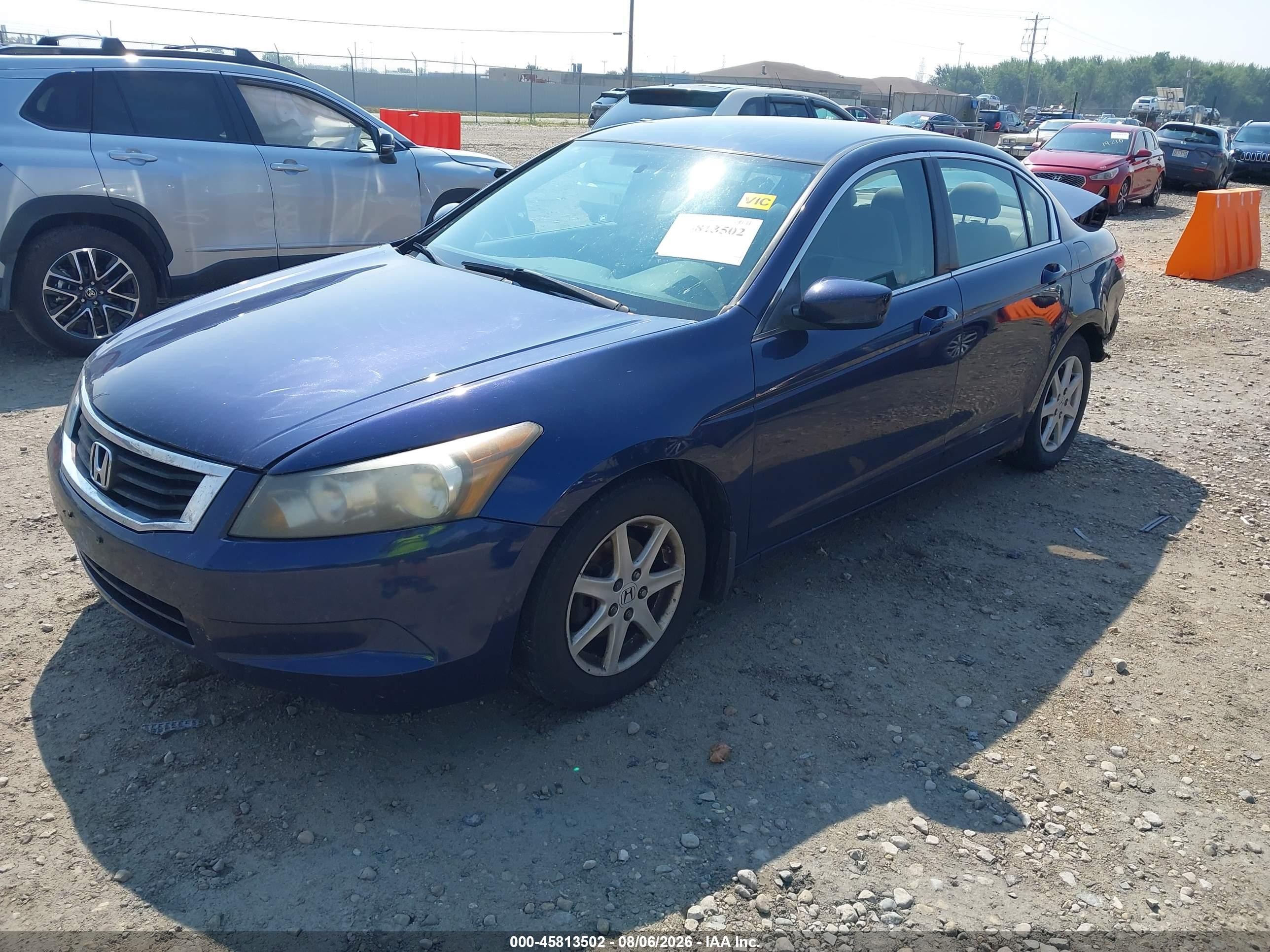 2009 Honda Accord 2.4 Lx Blue vin: 1HGCP26319A011300