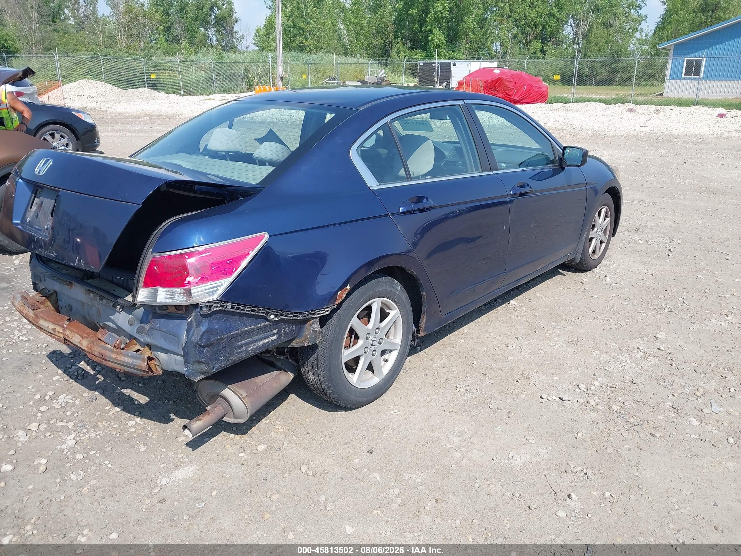 2009 Honda Accord 2.4 Lx Blue vin: 1HGCP26319A011300