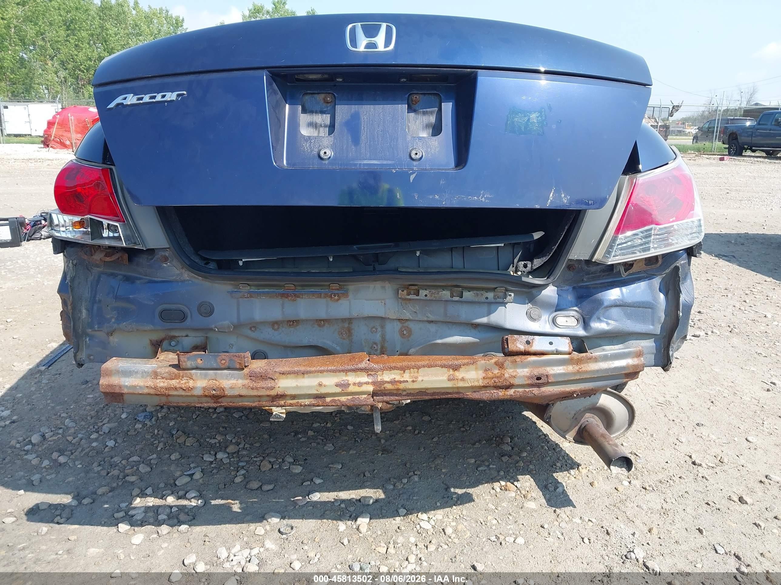 2009 Honda Accord 2.4 Lx Blue vin: 1HGCP26319A011300