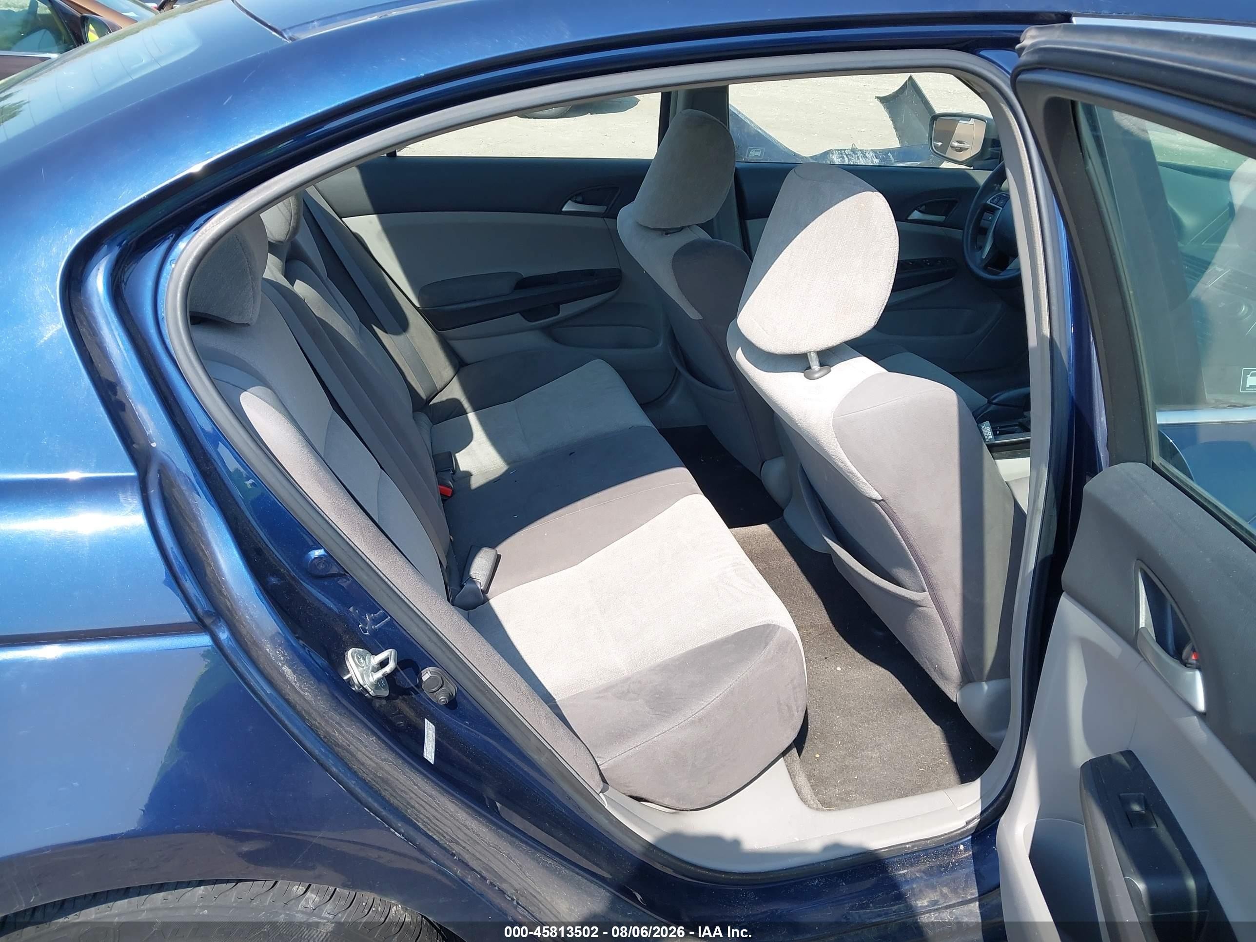 2009 Honda Accord 2.4 Lx Blue vin: 1HGCP26319A011300