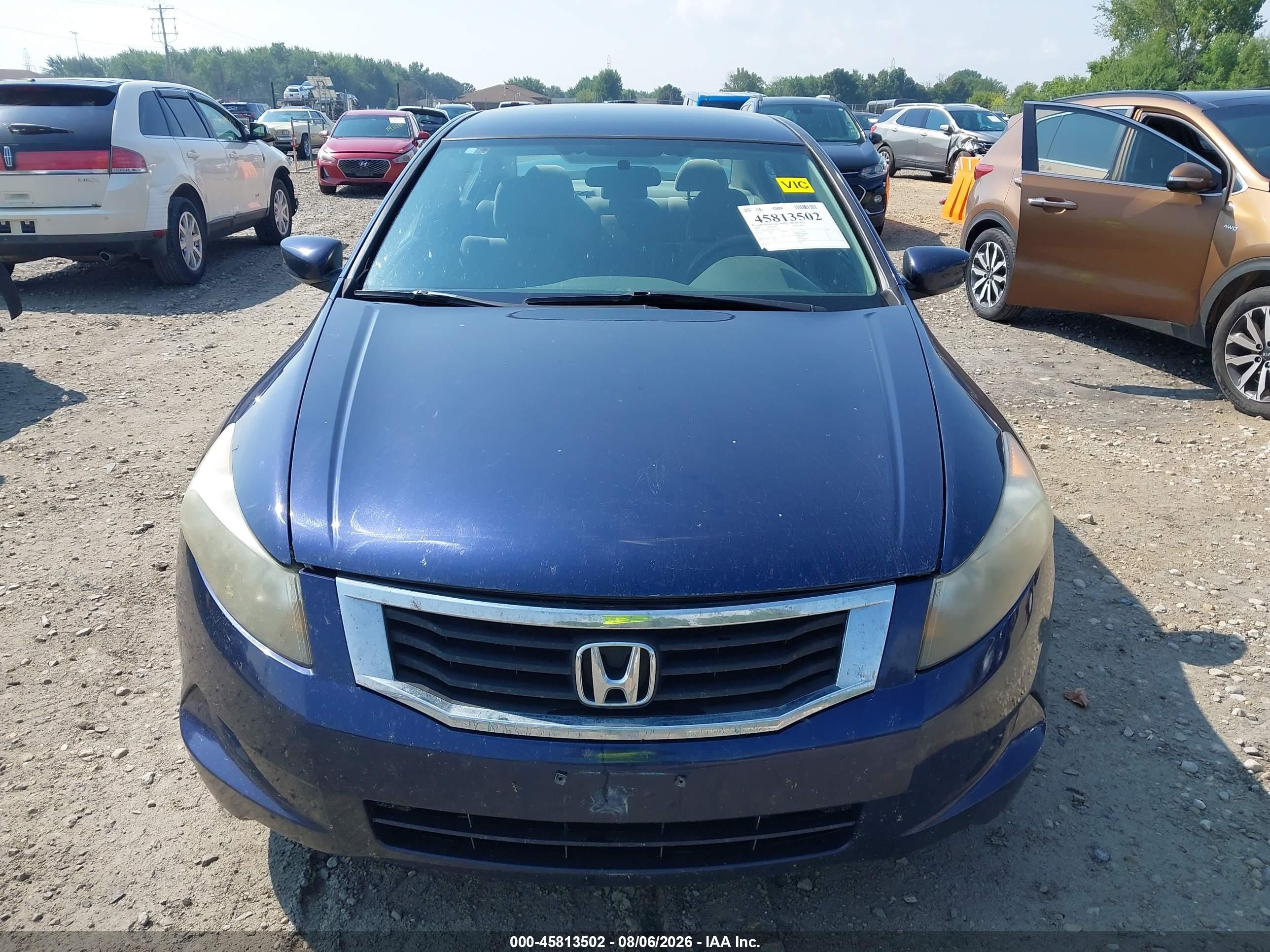 2009 Honda Accord 2.4 Lx Blue vin: 1HGCP26319A011300