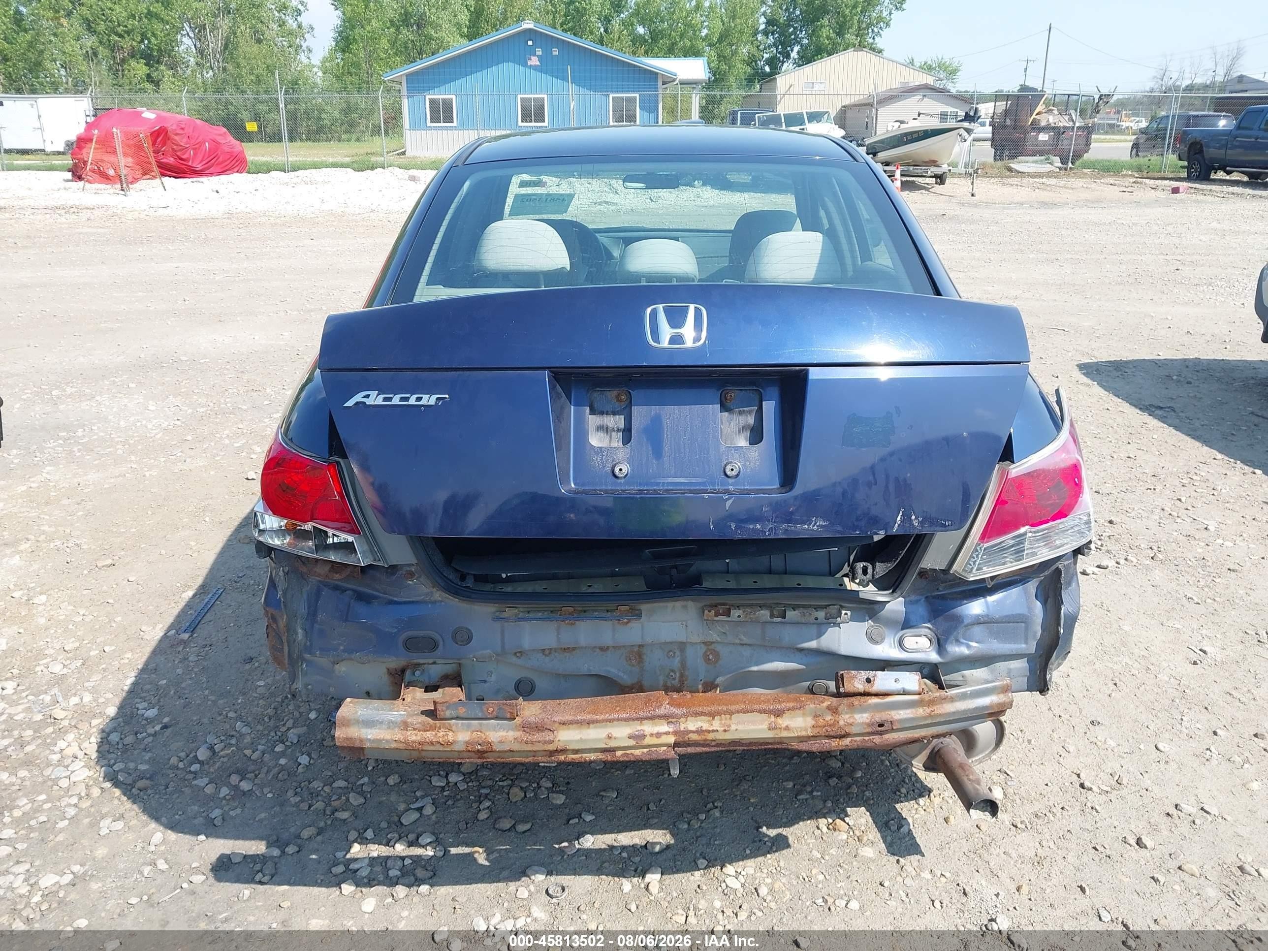 2009 Honda Accord 2.4 Lx Blue vin: 1HGCP26319A011300