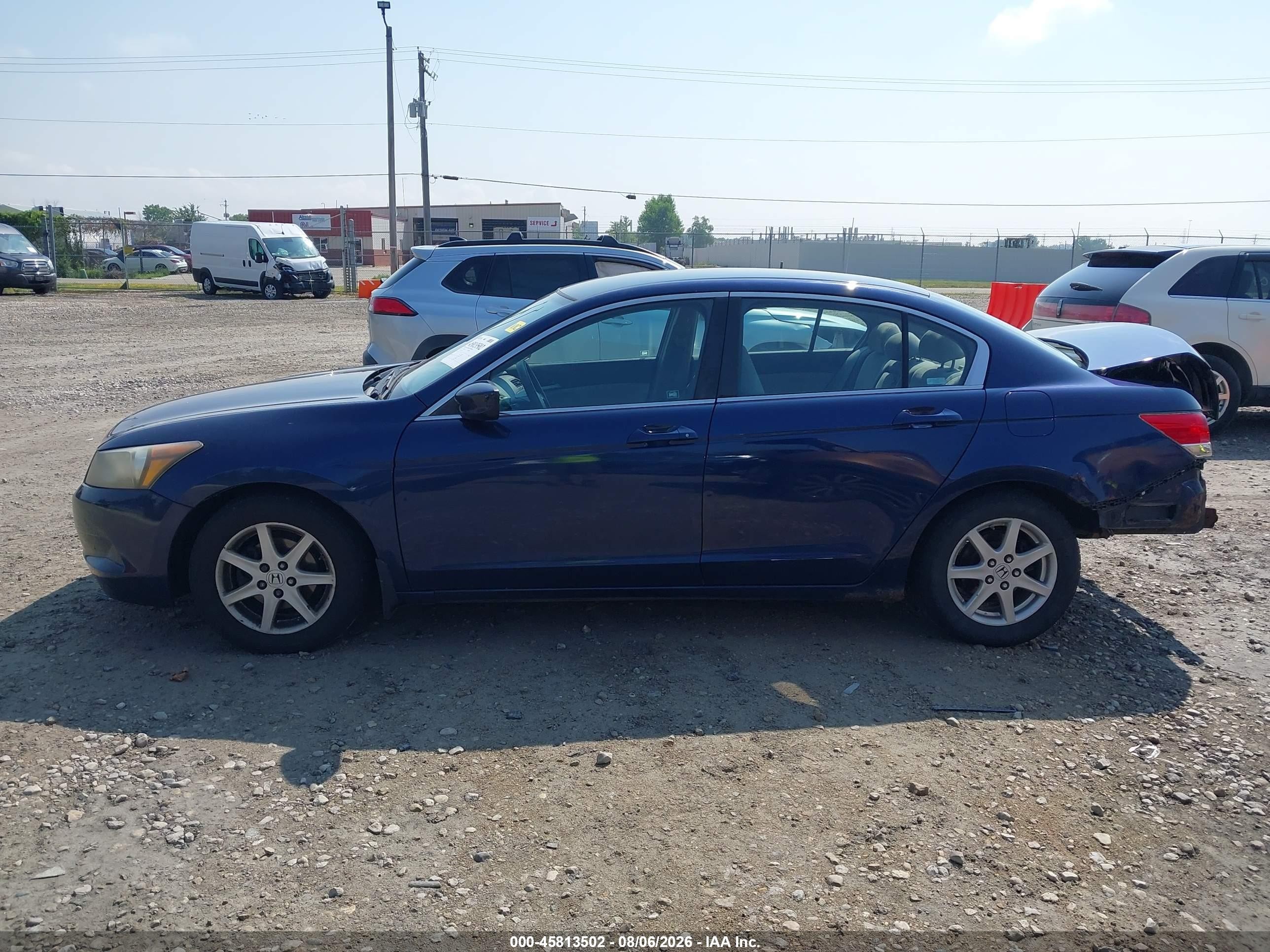 2009 Honda Accord 2.4 Lx Blue vin: 1HGCP26319A011300