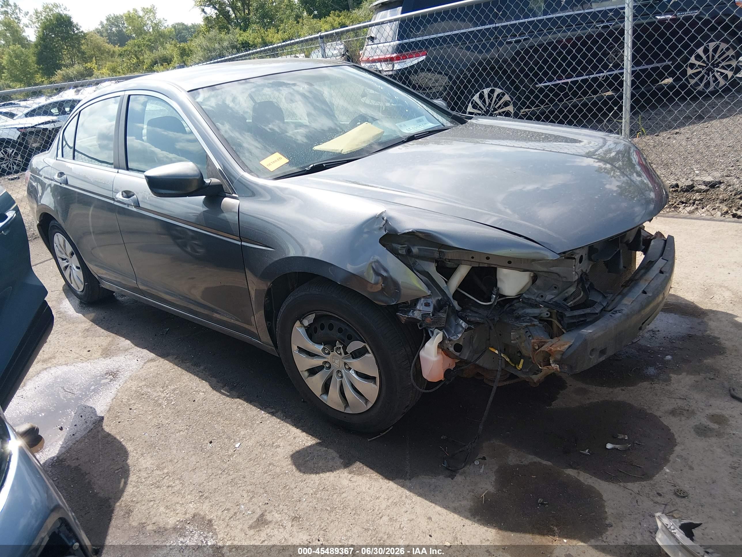 2009 Honda Accord 2.4 Lx Серый vin: 1HGCP26319A052882